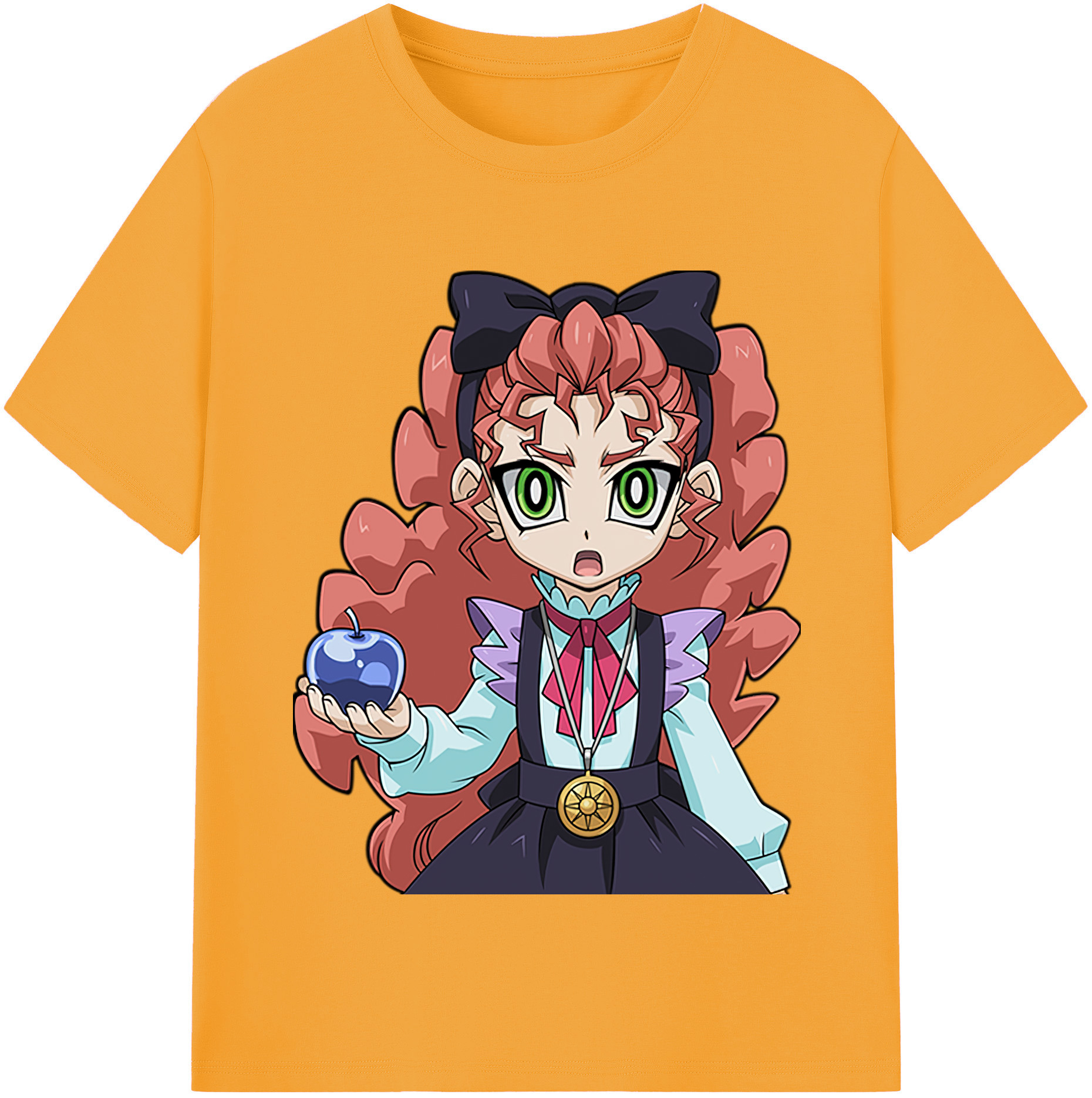 （画像用） 遊☆戯☆王 Yu-Gi-Oh! レディースカジュアルプリントTシャツ（綿100％）
