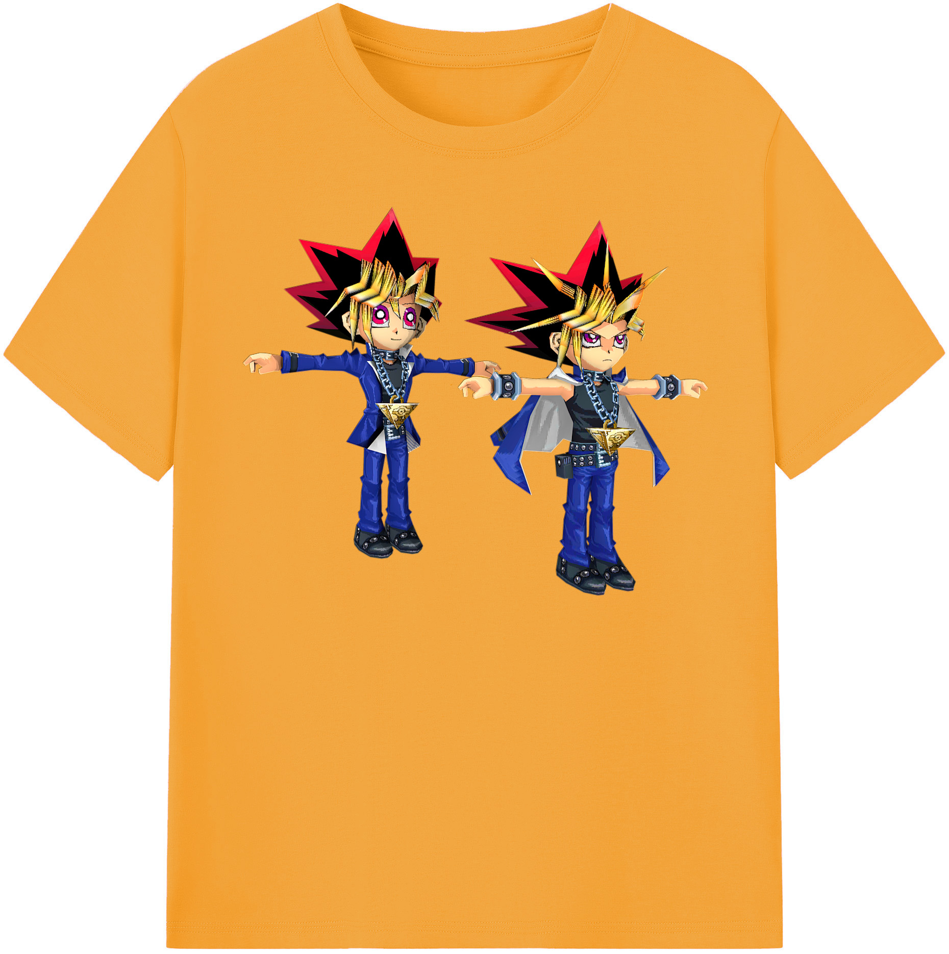 （画像用） 遊☆戯☆王 Yu-Gi-Oh! レディースカジュアルプリントTシャツ（綿100％）