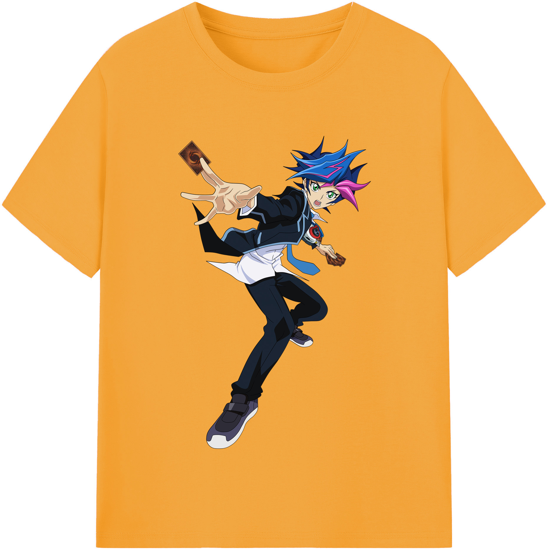 （画像用） 遊☆戯☆王 Yu-Gi-Oh! レディースカジュアルプリントTシャツ（綿100％）