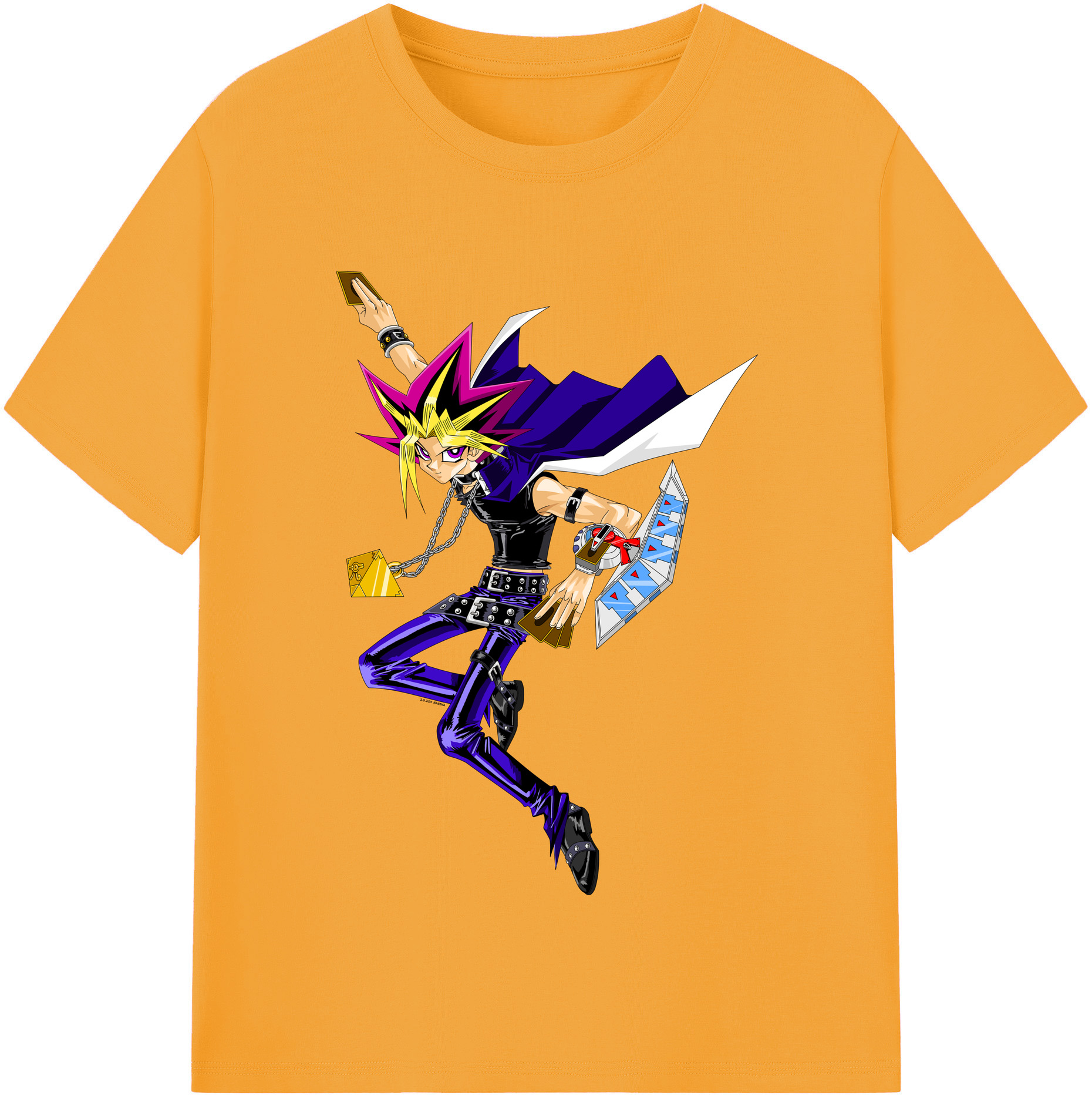 （画像用） 遊☆戯☆王 Yu-Gi-Oh! レディースカジュアルプリントTシャツ（綿100％）