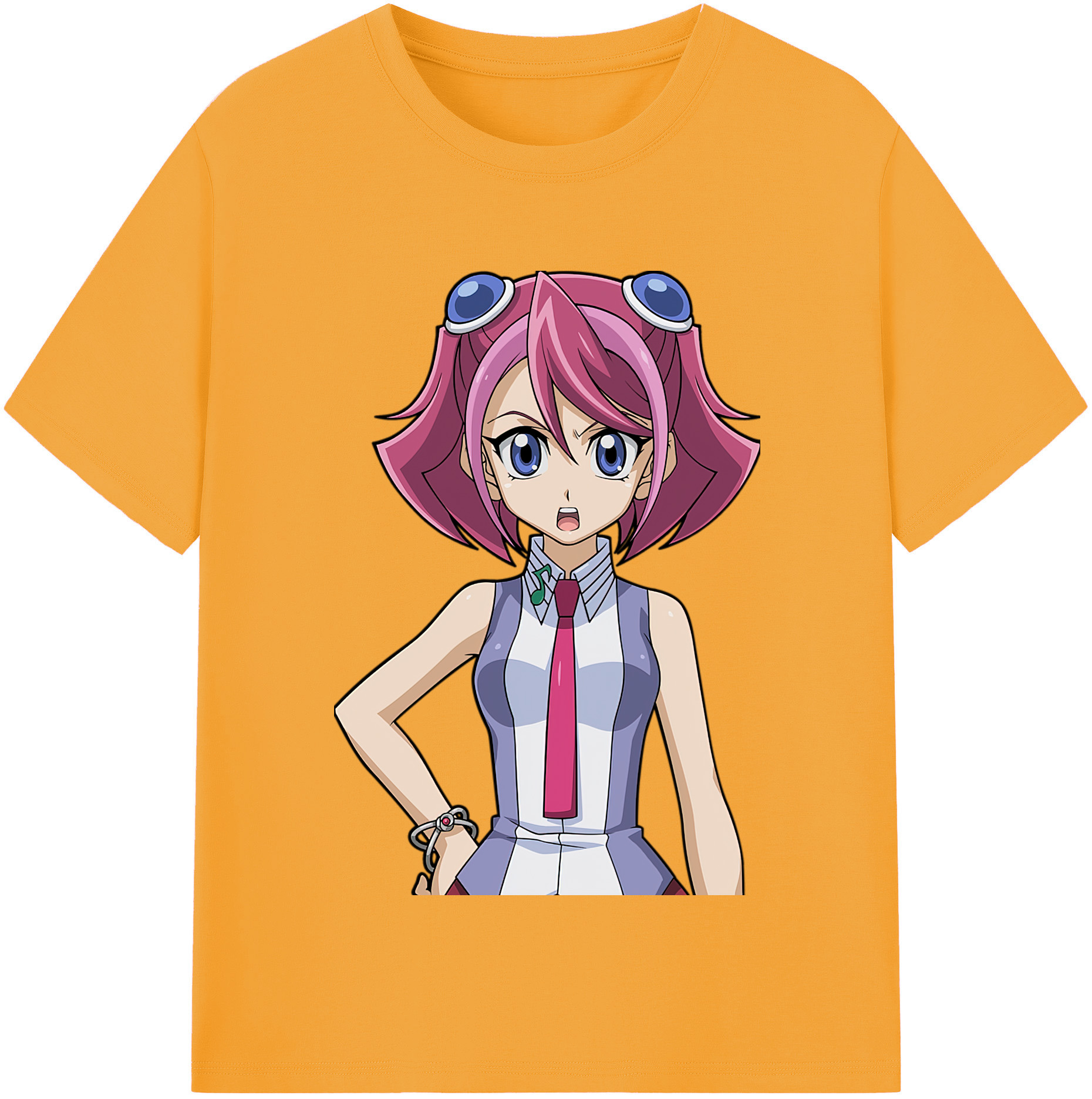 （画像用） 遊☆戯☆王 Yu-Gi-Oh! レディースカジュアルプリントTシャツ（綿100％）