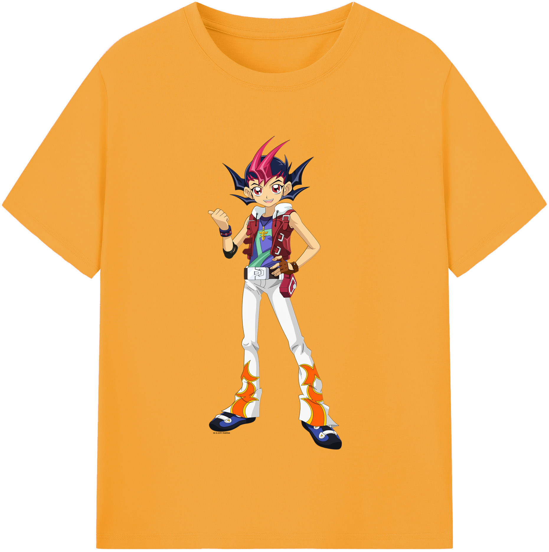 （画像用） 遊☆戯☆王 Yu-Gi-Oh! レディースカジュアルプリントTシャツ（綿100％）