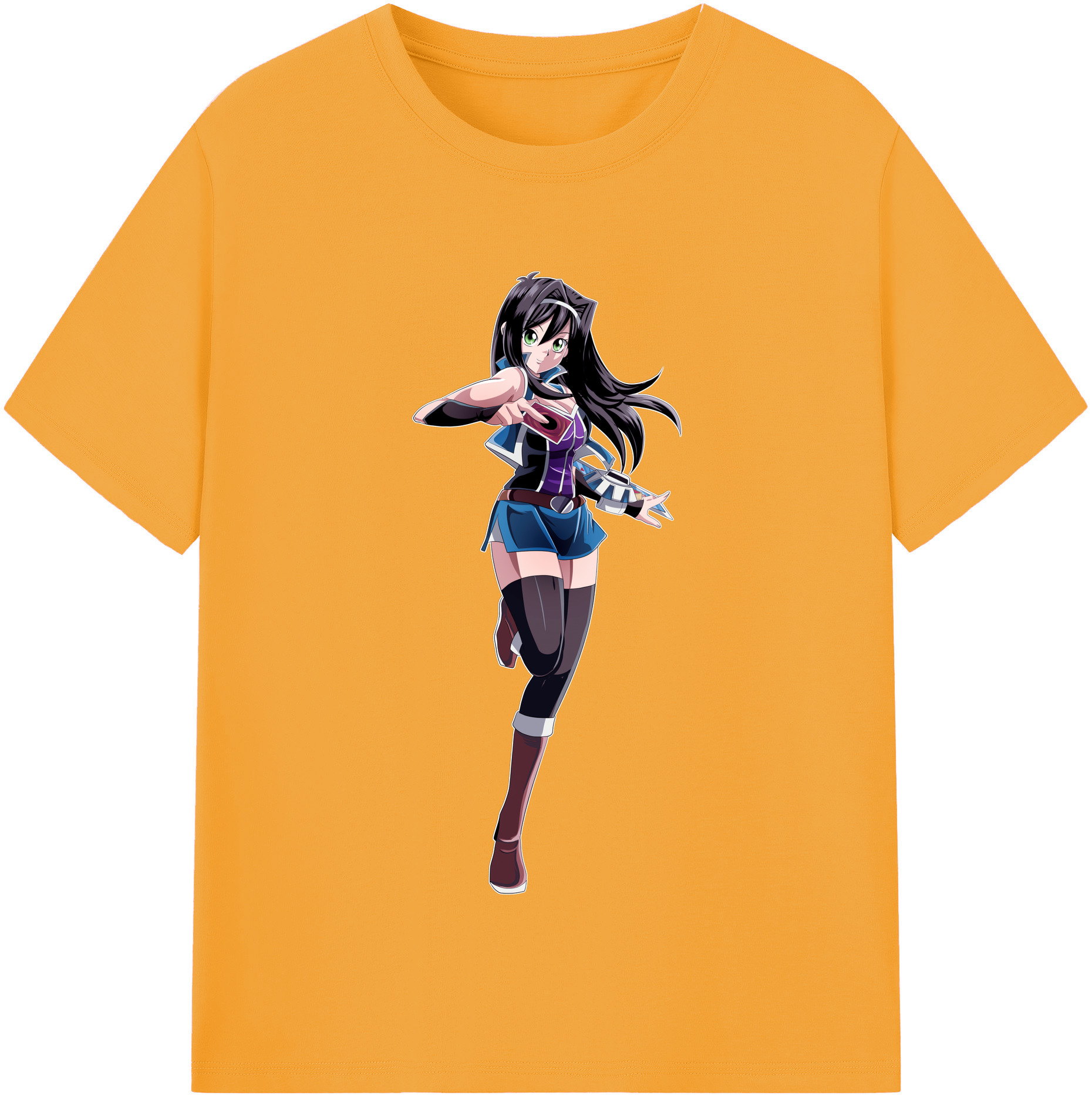 （画像用） 遊☆戯☆王 Yu-Gi-Oh! レディースカジュアルプリントTシャツ（綿100％）