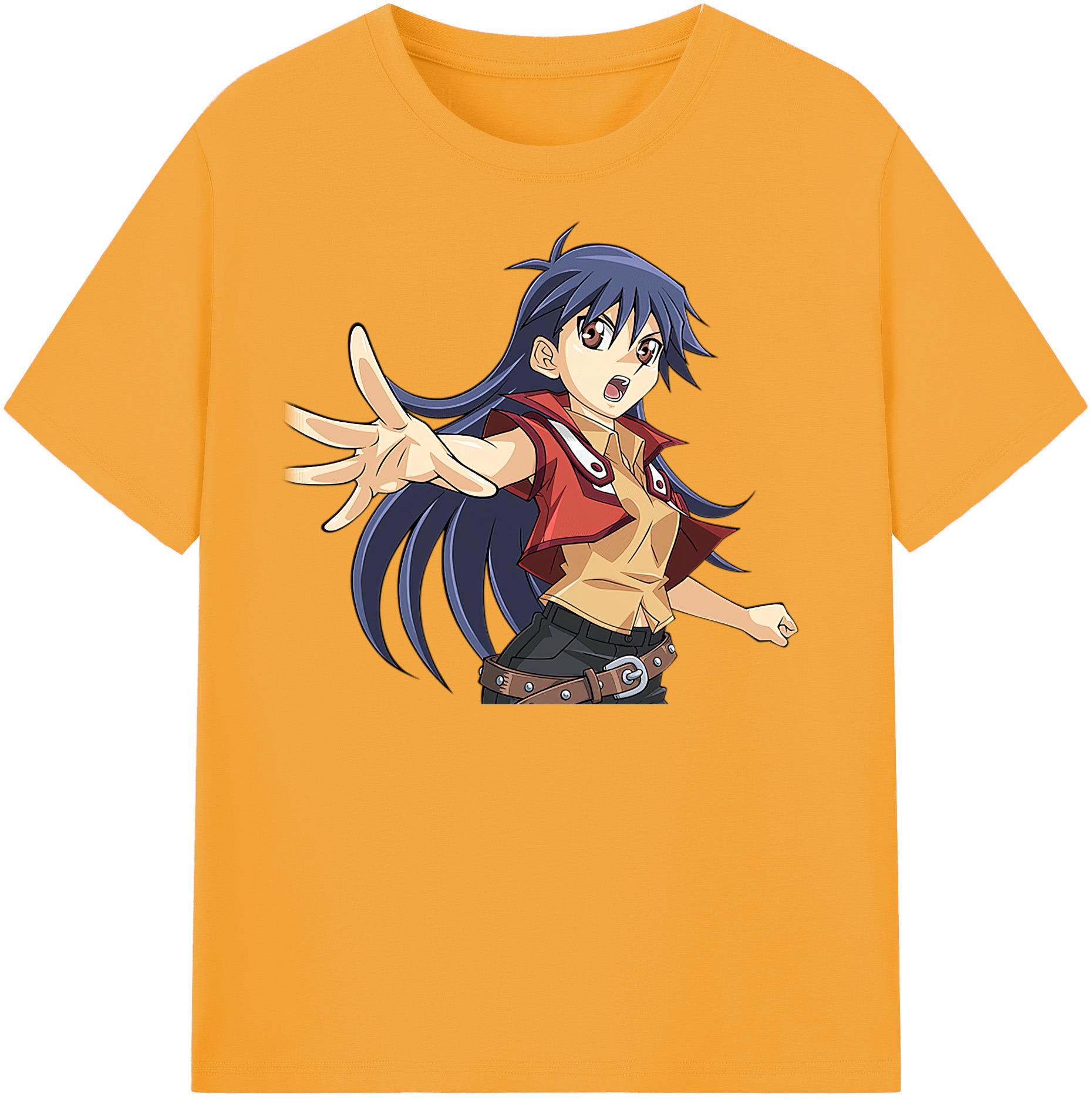 （画像用） 遊☆戯☆王 Yu-Gi-Oh! レディースカジュアルプリントTシャツ（綿100％）