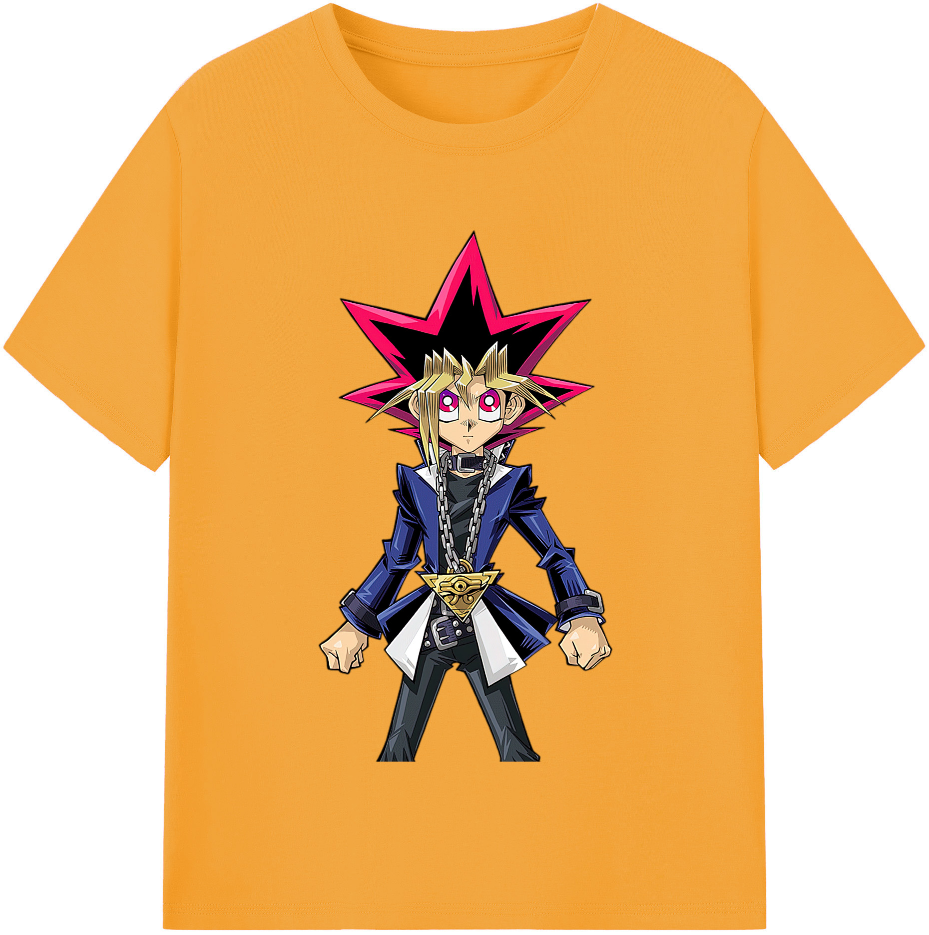 （画像用） 遊☆戯☆王 Yu-Gi-Oh! レディースカジュアルプリントTシャツ（綿100％）