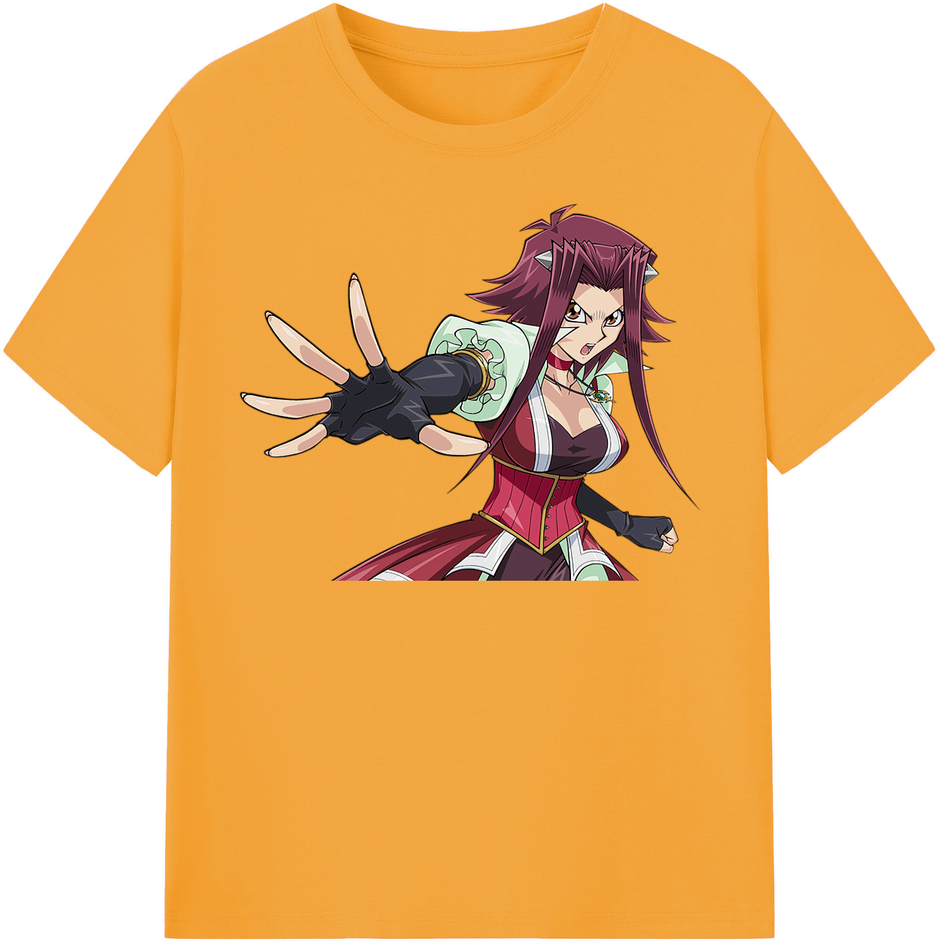 （画像用） 遊☆戯☆王 Yu-Gi-Oh! レディースカジュアルプリントTシャツ（綿100％）