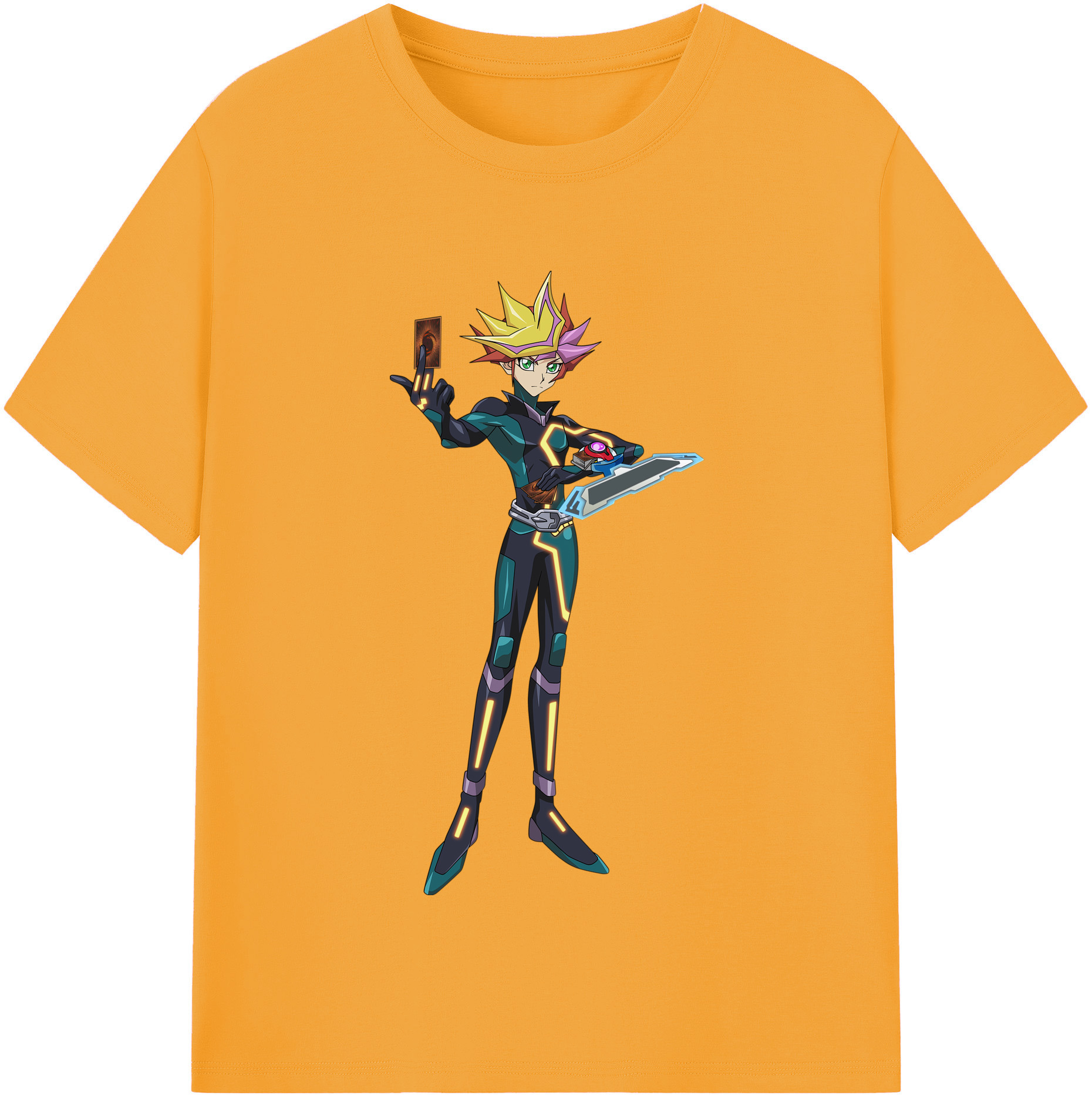 （画像用） 遊☆戯☆王 Yu-Gi-Oh! レディースカジュアルプリントTシャツ（綿100％）