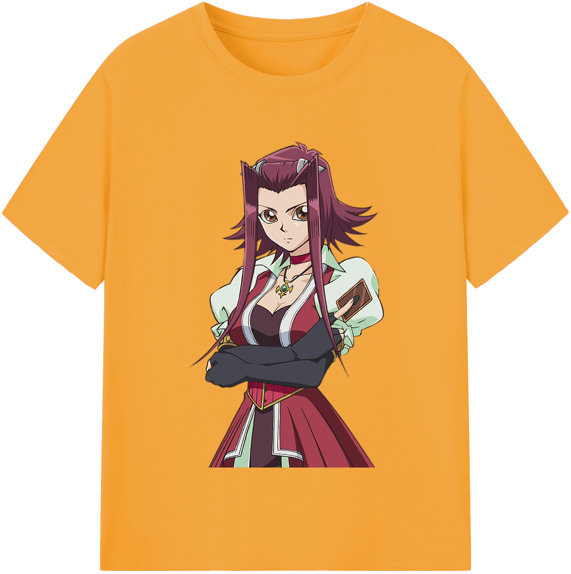 （画像用） 遊☆戯☆王 Yu-Gi-Oh! レディースカジュアルプリントTシャツ（綿100％）