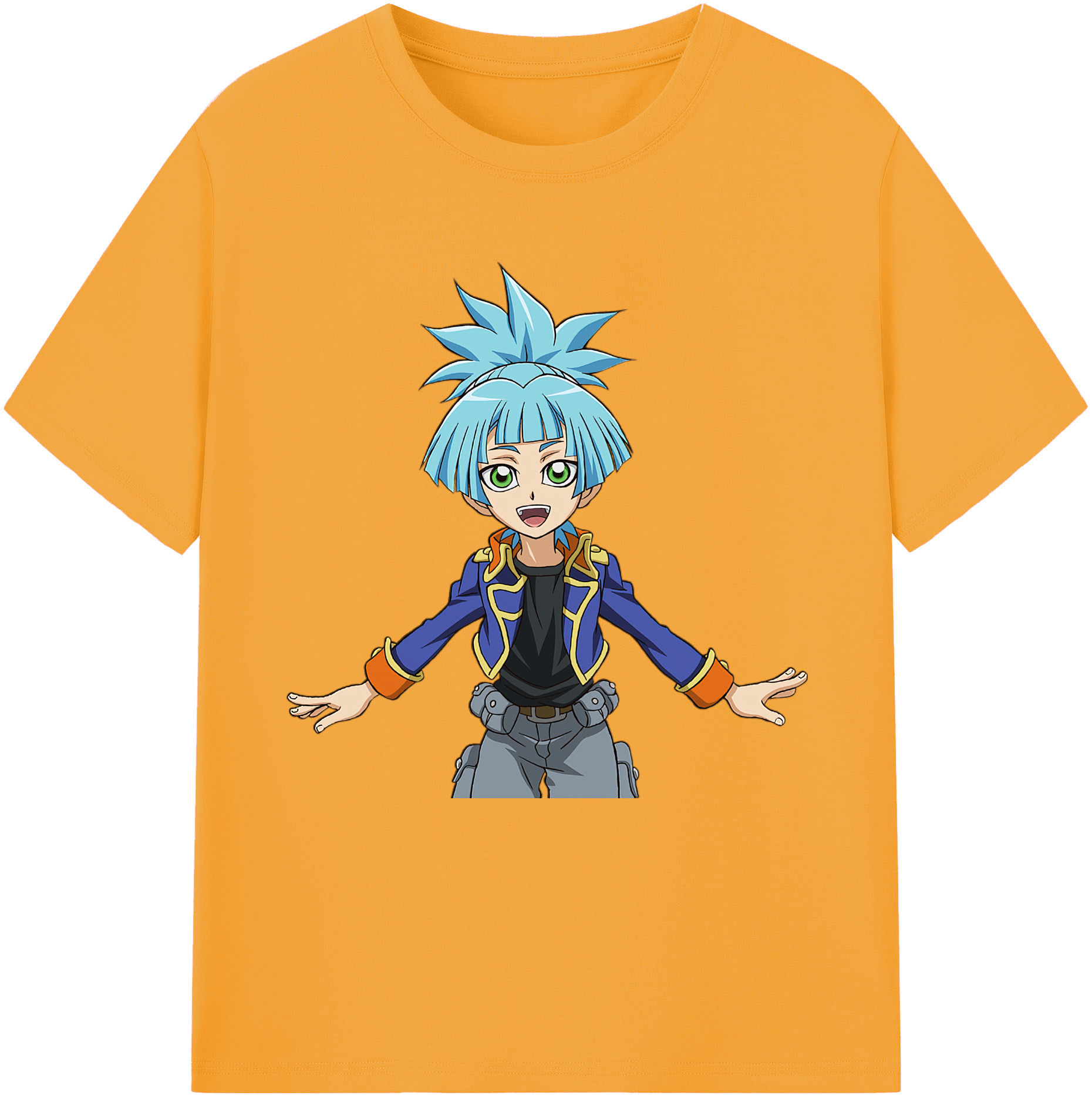 （画像用） 遊☆戯☆王 Yu-Gi-Oh! レディースカジュアルプリントTシャツ（綿100％）