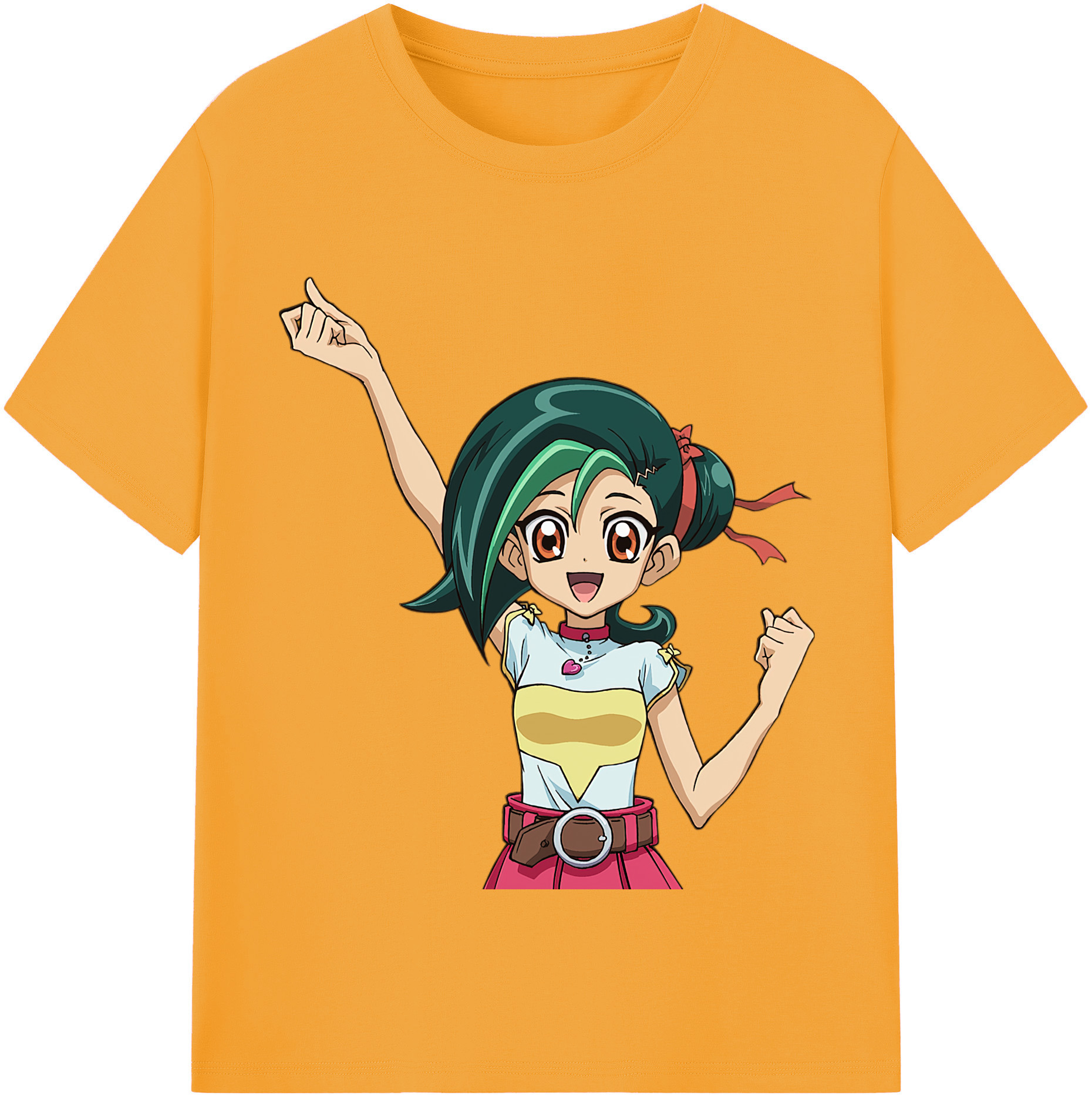 （画像用） 遊☆戯☆王 Yu-Gi-Oh! レディースカジュアルプリントTシャツ（綿100％）