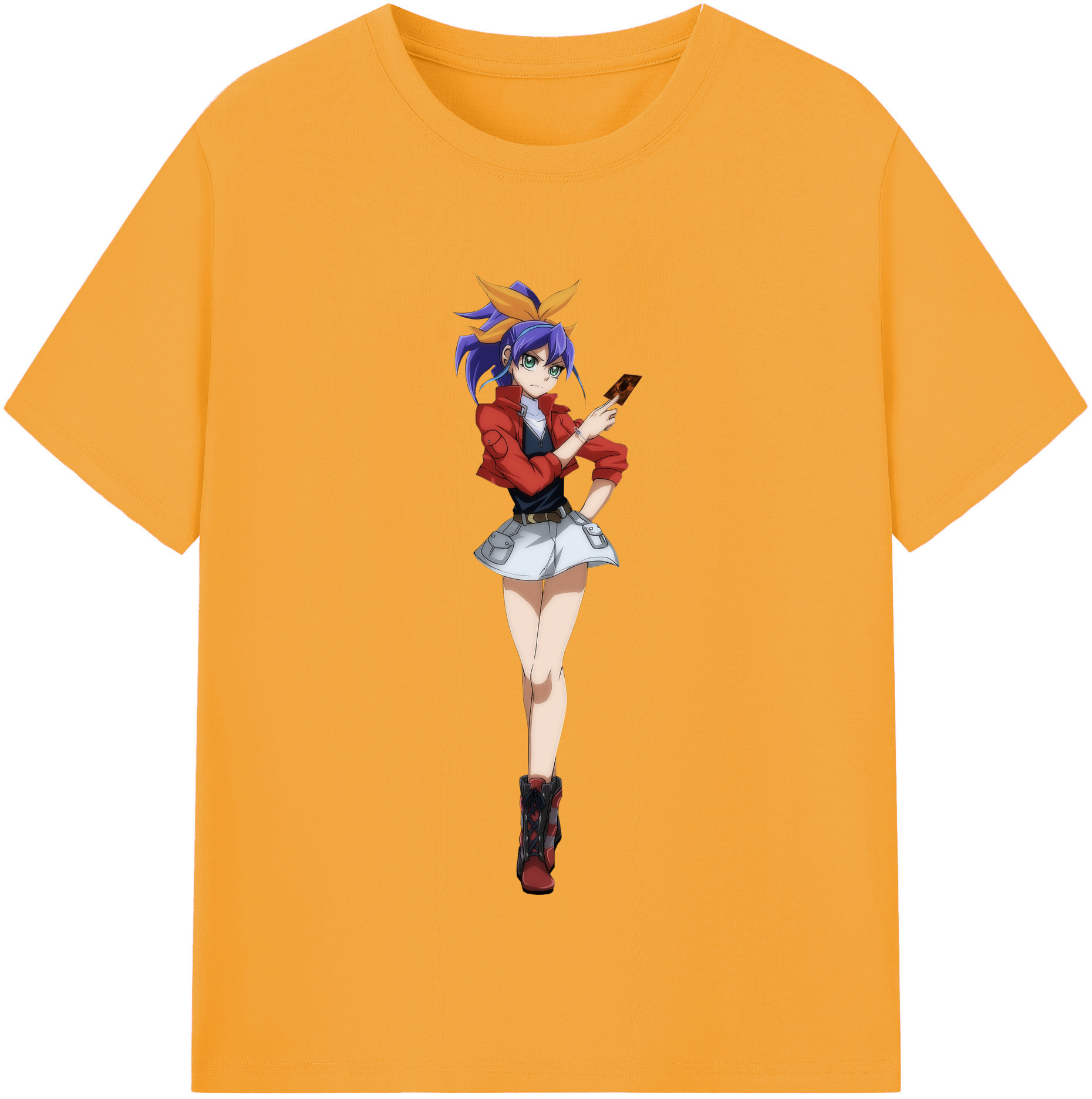 （画像用） 遊☆戯☆王 Yu-Gi-Oh! レディースカジュアルプリントTシャツ（綿100％）