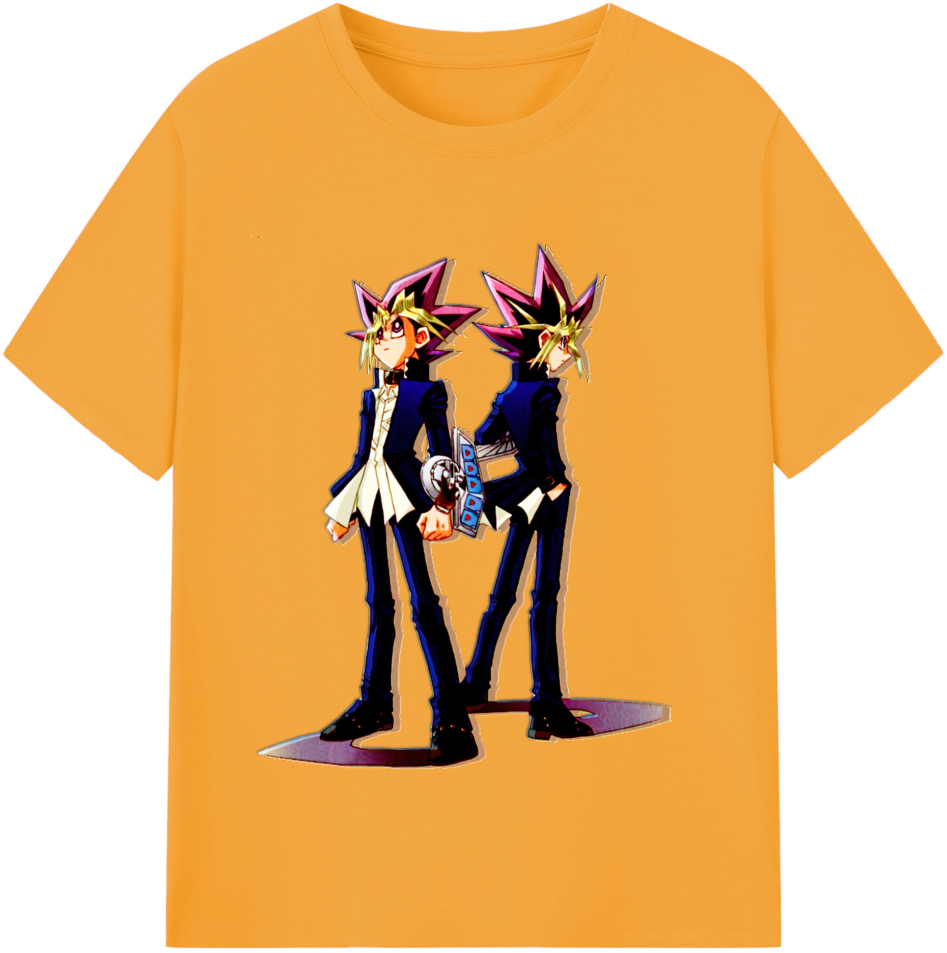 （画像用） 遊☆戯☆王 Yu-Gi-Oh! レディースカジュアルプリントTシャツ（綿100％）