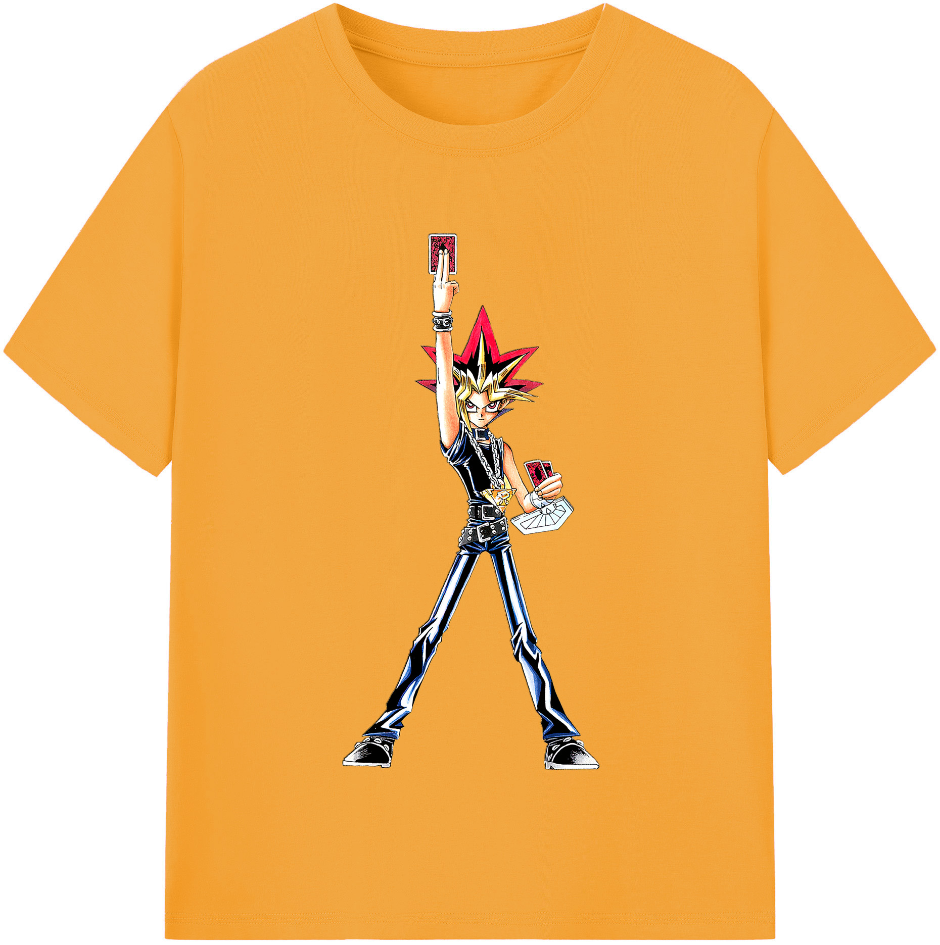 （画像用） 遊☆戯☆王 Yu-Gi-Oh! レディースカジュアルプリントTシャツ（綿100％）