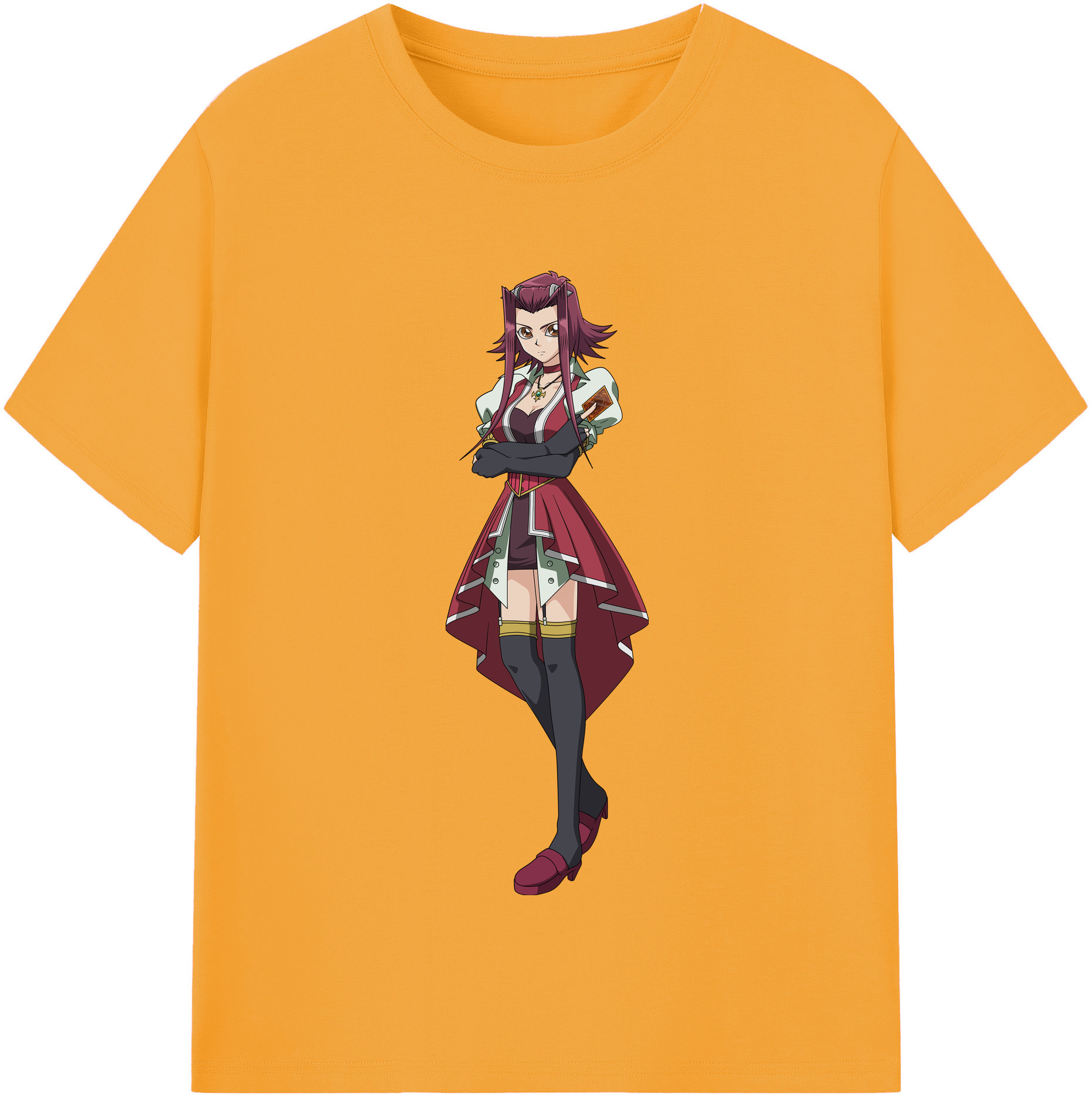 （画像用） 遊☆戯☆王 Yu-Gi-Oh! レディースカジュアルプリントTシャツ（綿100％）