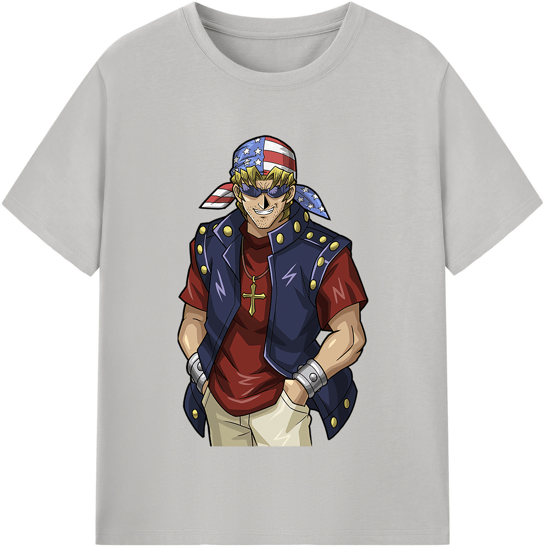 （画像用） 遊☆戯☆王 Yu-Gi-Oh! レディースカジュアルプリントTシャツ（綿100％）