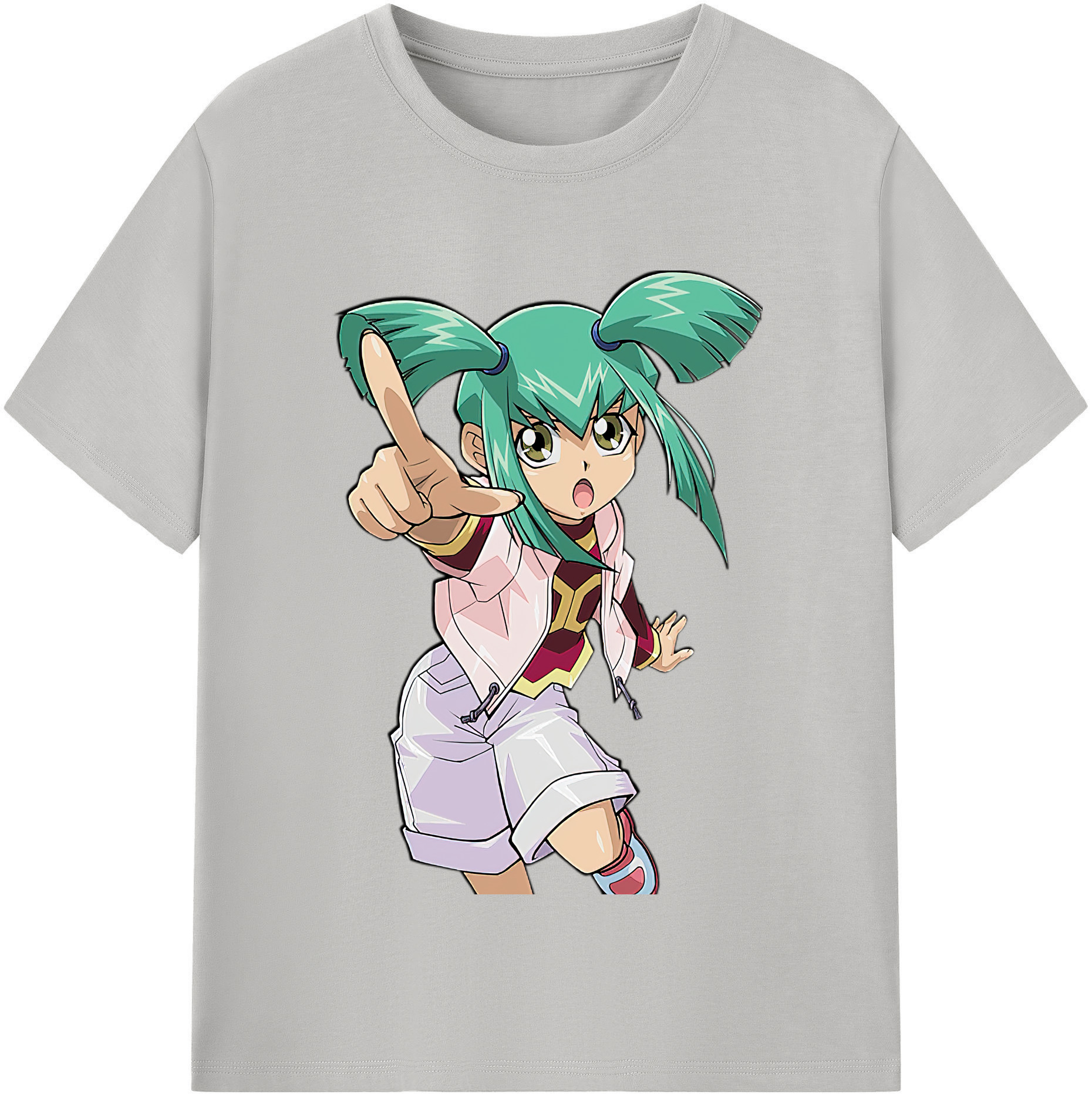 （画像用） 遊☆戯☆王 Yu-Gi-Oh! レディースカジュアルプリントTシャツ（綿100％）