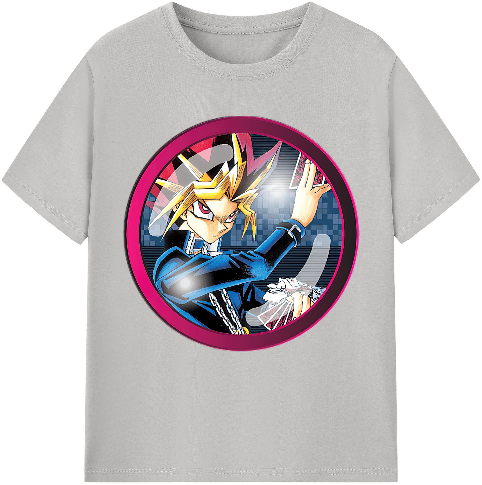（画像用） 遊☆戯☆王 Yu-Gi-Oh! レディースカジュアルプリントTシャツ（綿100％）