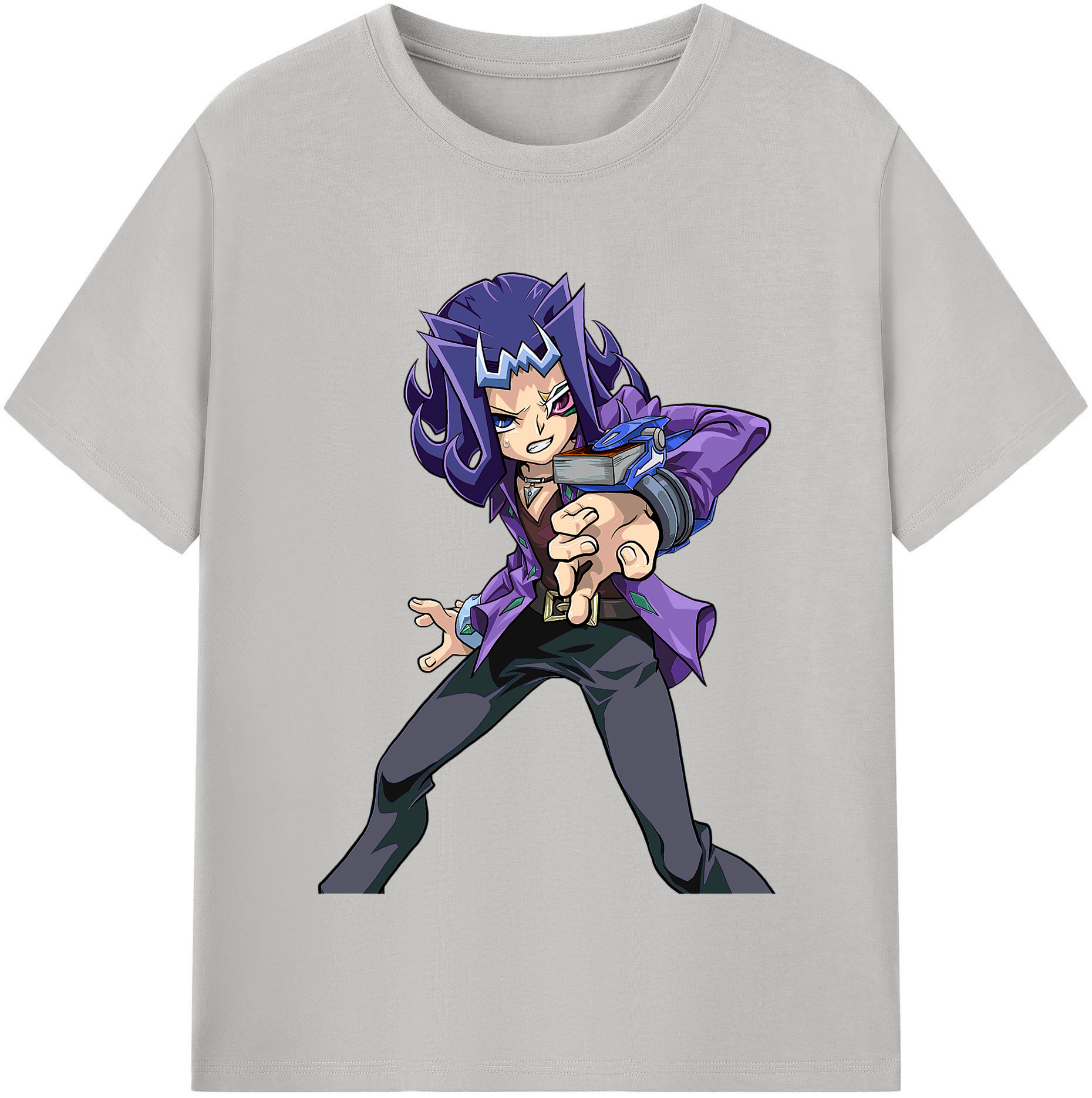 （画像用） 遊☆戯☆王 Yu-Gi-Oh! レディースカジュアルプリントTシャツ（綿100％）