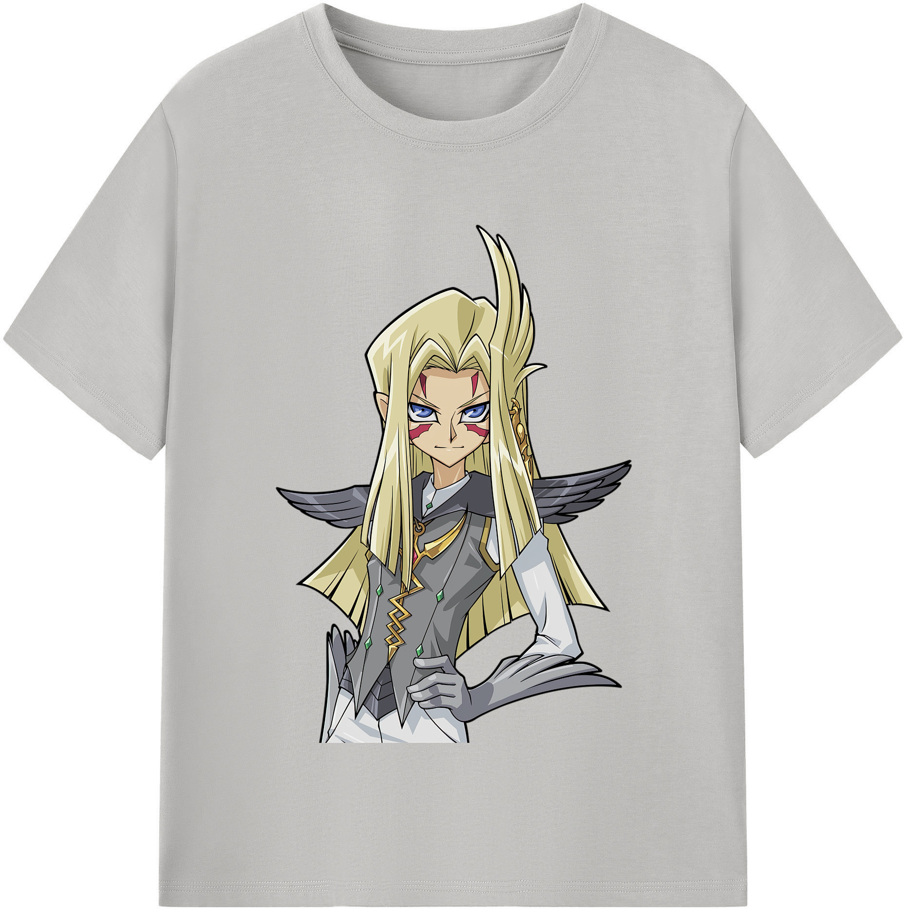 （画像用） 遊☆戯☆王 Yu-Gi-Oh! レディースカジュアルプリントTシャツ（綿100％）