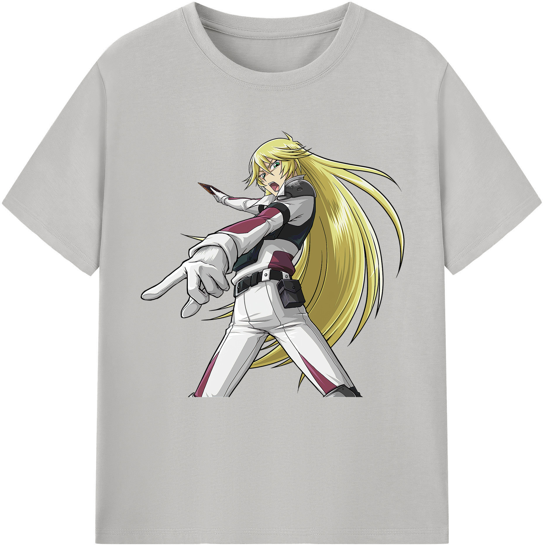 （画像用） 遊☆戯☆王 Yu-Gi-Oh! レディースカジュアルプリントTシャツ（綿100％）