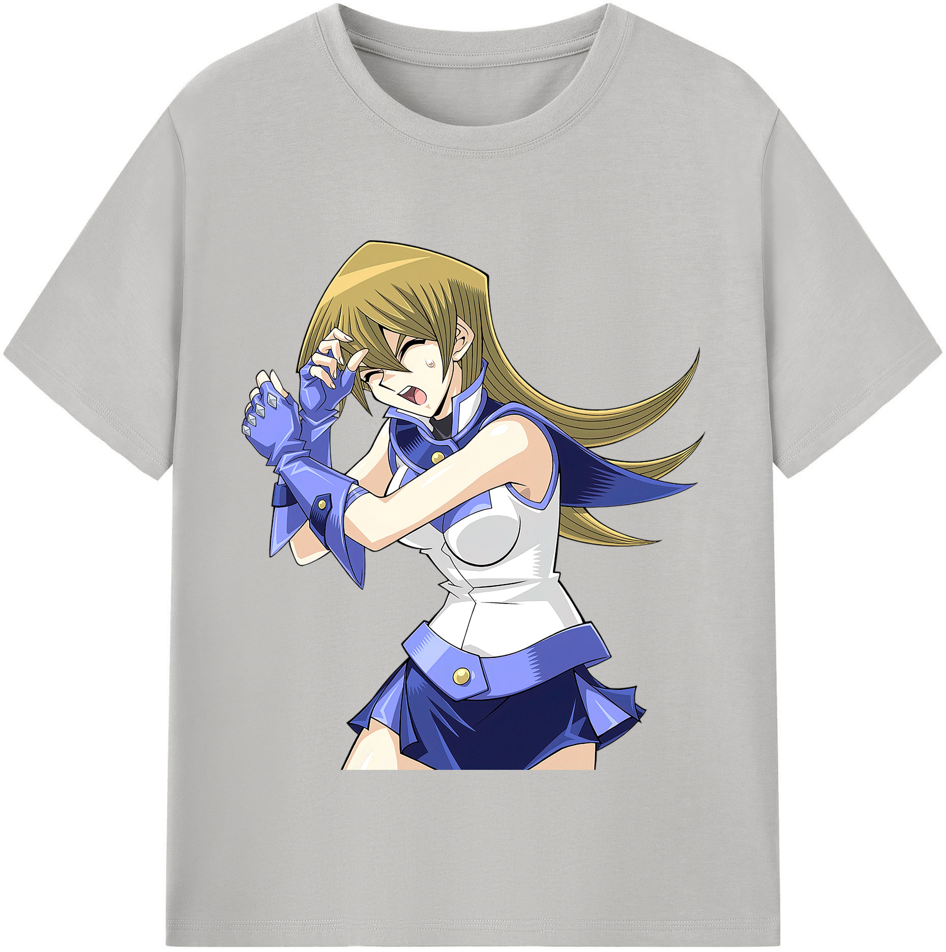 （画像用） 遊☆戯☆王 Yu-Gi-Oh! レディースカジュアルプリントTシャツ（綿100％）
