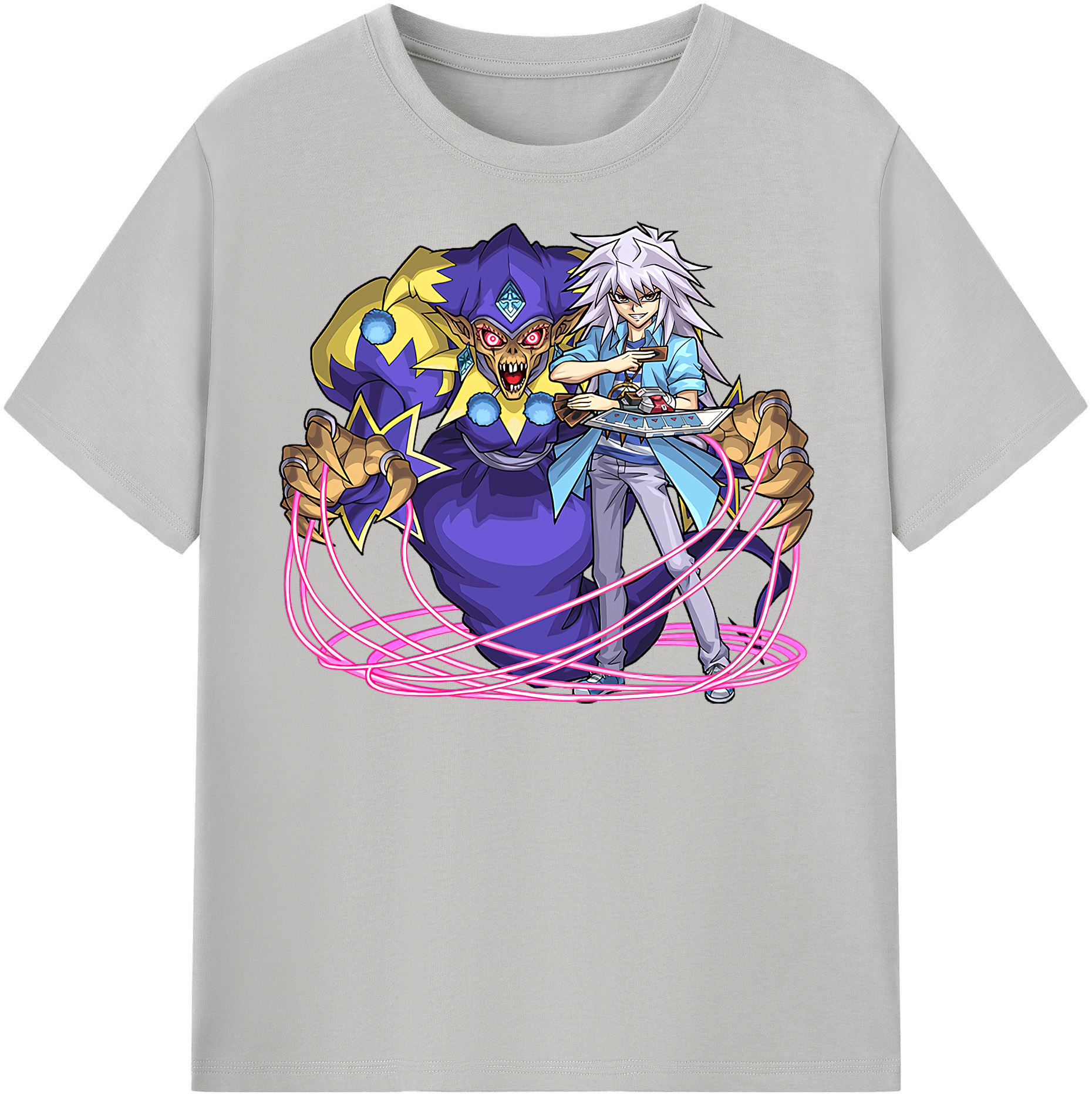 （画像用） 遊☆戯☆王 Yu-Gi-Oh! レディースカジュアルプリントTシャツ（綿100％）