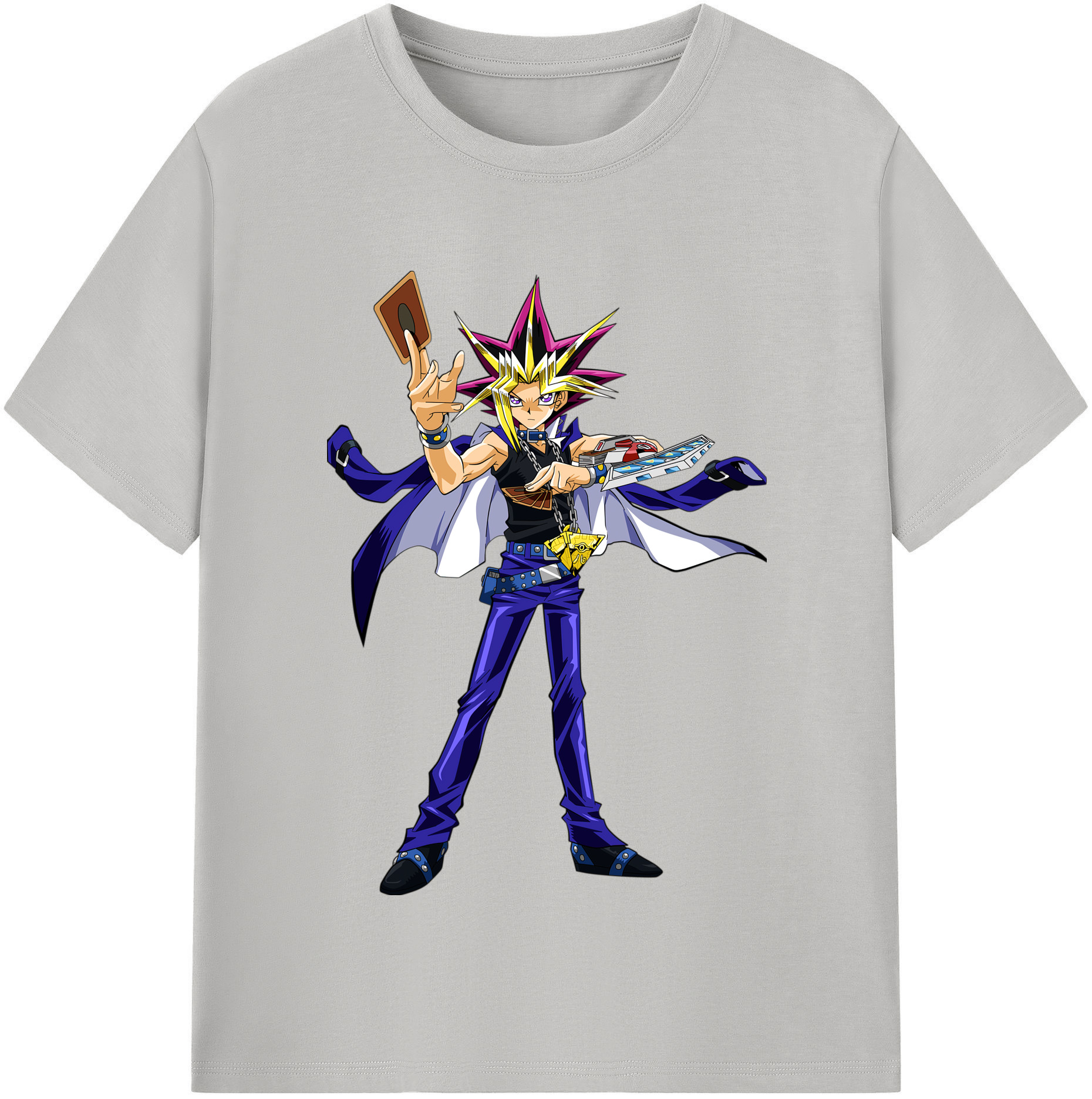 （画像用） 遊☆戯☆王 Yu-Gi-Oh! レディースカジュアルプリントTシャツ（綿100％）