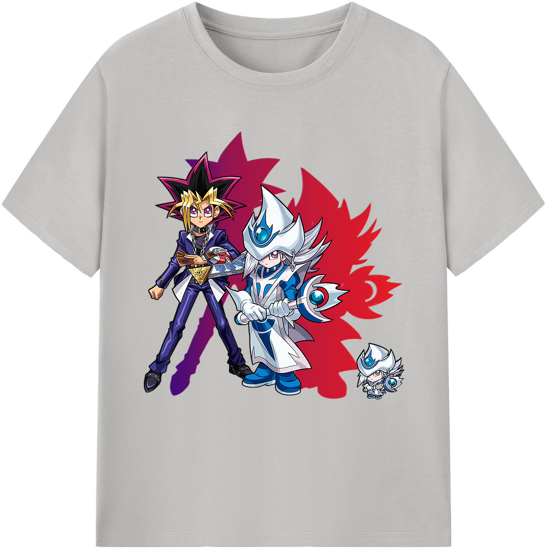 （画像用） 遊☆戯☆王 Yu-Gi-Oh! レディースカジュアルプリントTシャツ（綿100％）