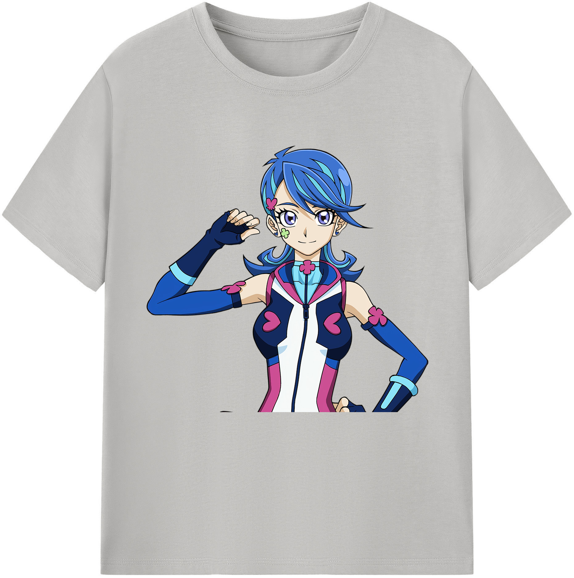 （画像用） 遊☆戯☆王 Yu-Gi-Oh! レディースカジュアルプリントTシャツ（綿100％）