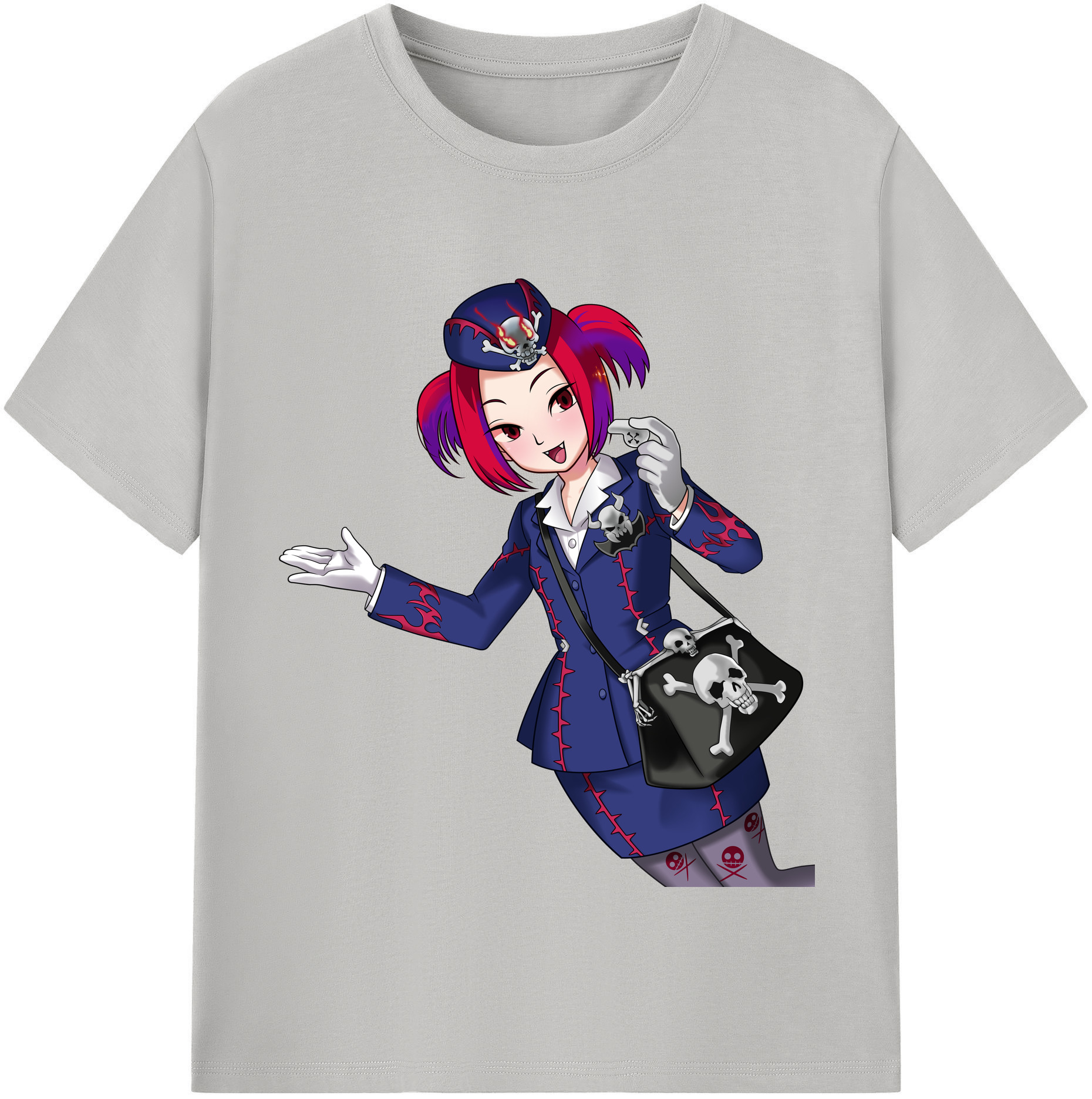 （画像用） 遊☆戯☆王 Yu-Gi-Oh! レディースカジュアルプリントTシャツ（綿100％）