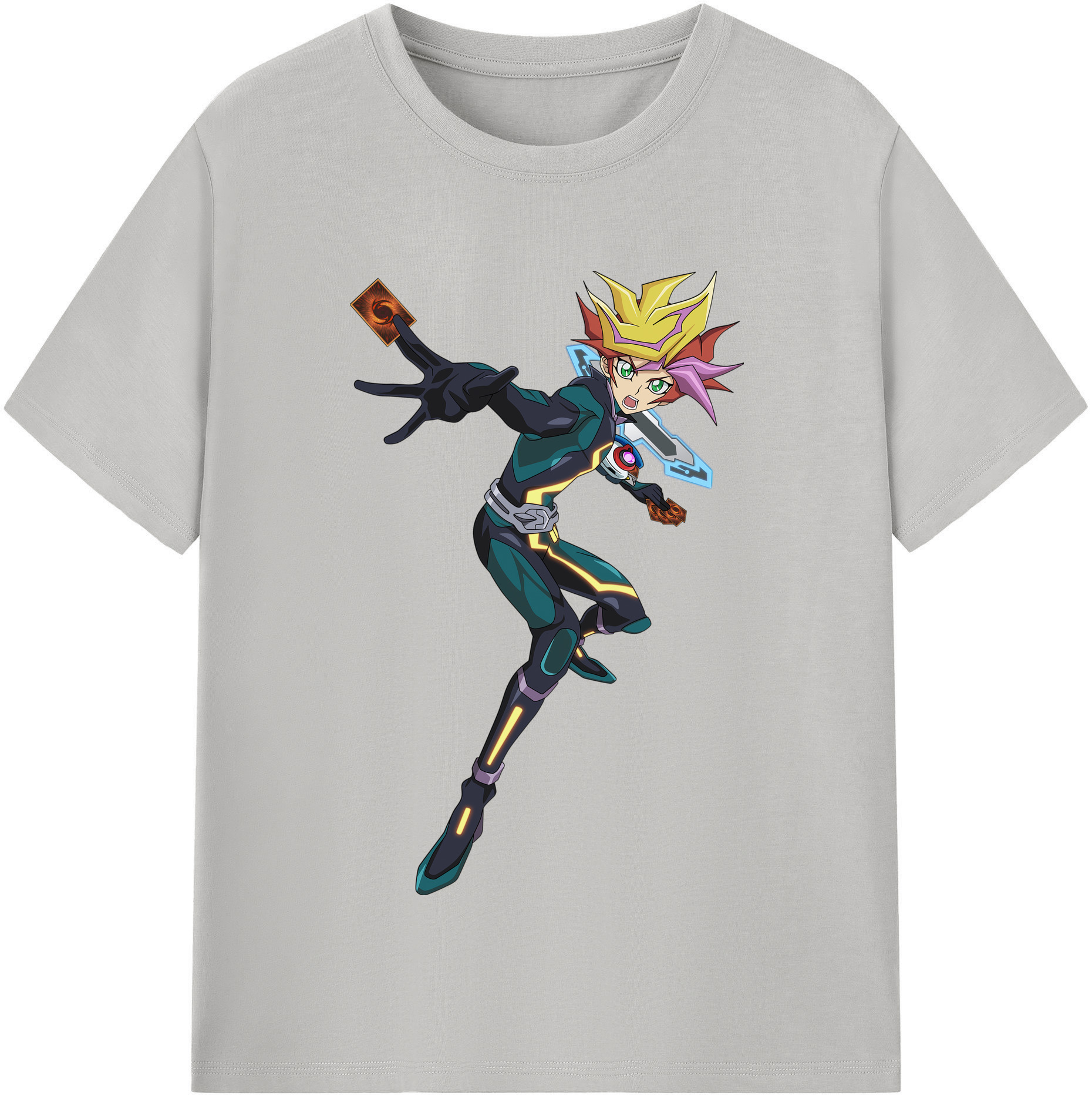 （画像用） 遊☆戯☆王 Yu-Gi-Oh! レディースカジュアルプリントTシャツ（綿100％）