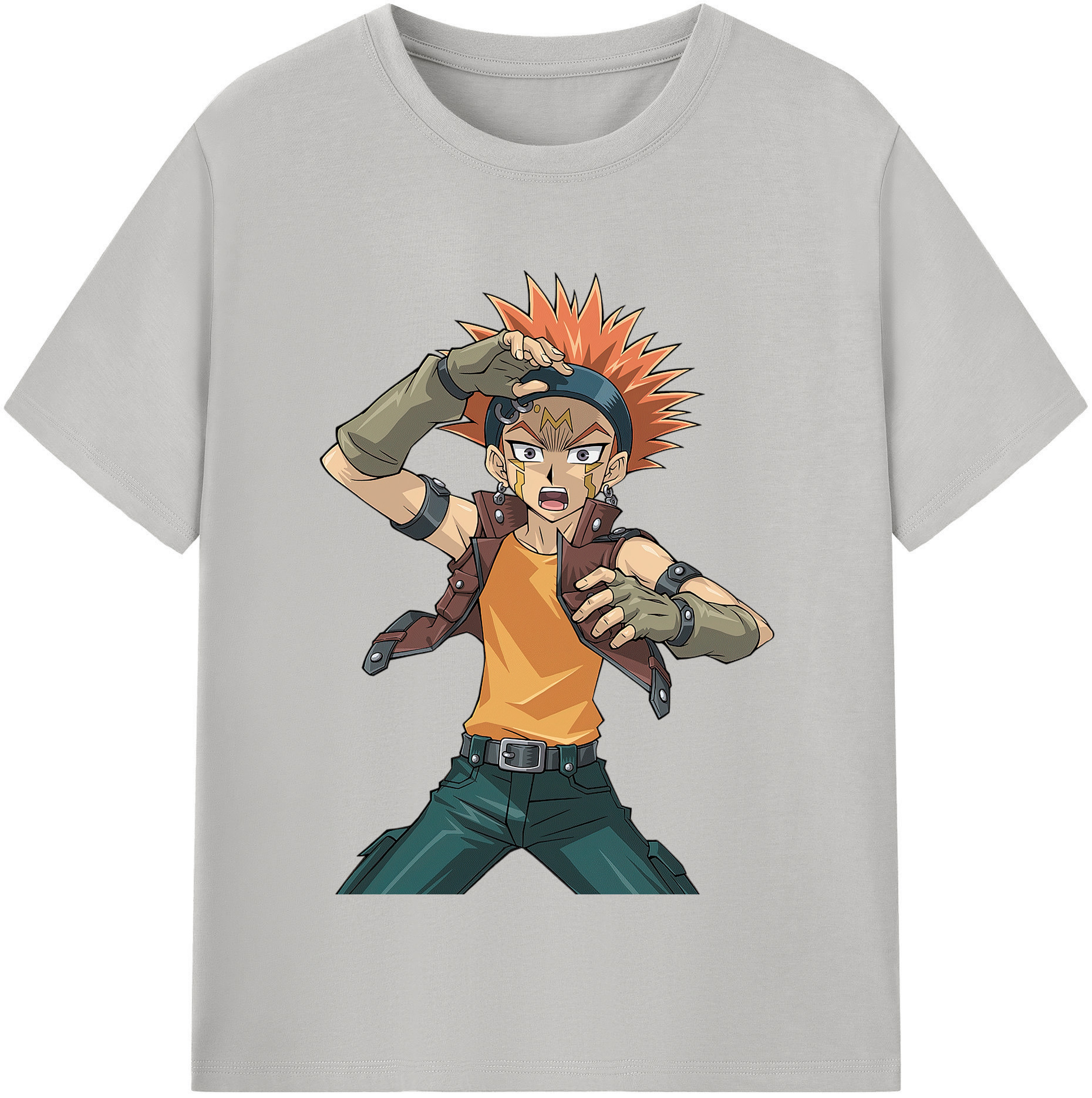（画像用） 遊☆戯☆王 Yu-Gi-Oh! レディースカジュアルプリントTシャツ（綿100％）