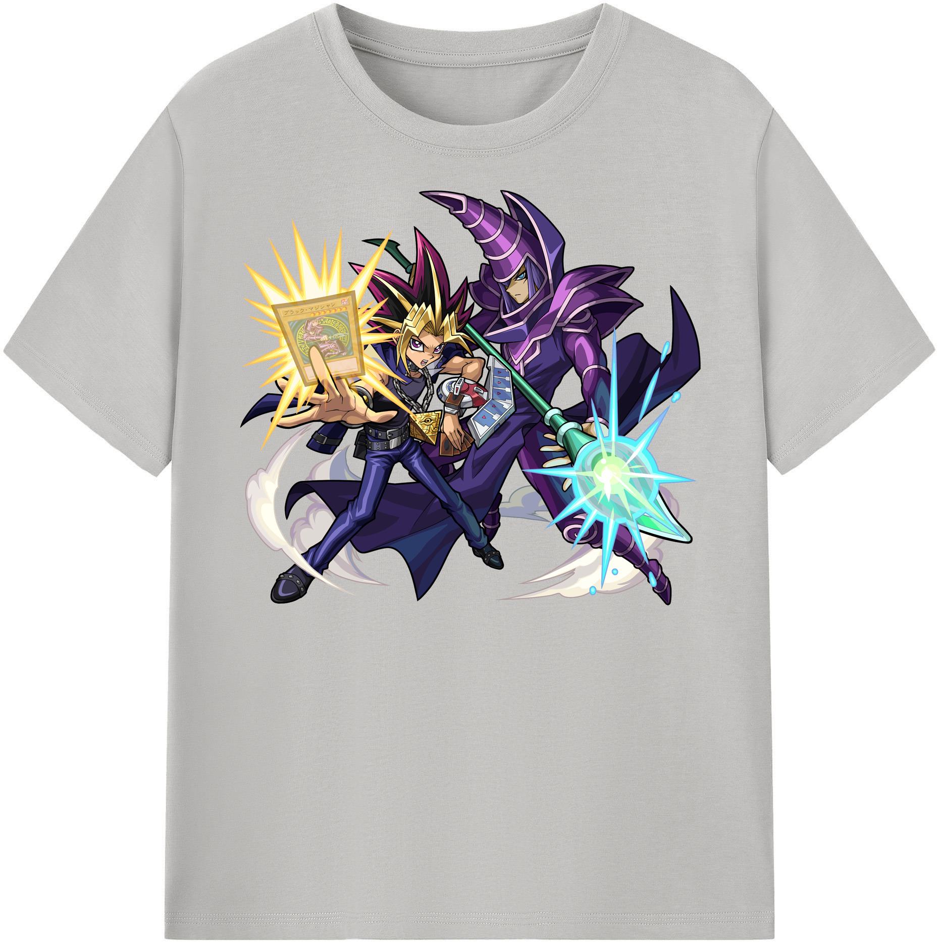 （画像用） 遊☆戯☆王 Yu-Gi-Oh! レディースカジュアルプリントTシャツ（綿100％）