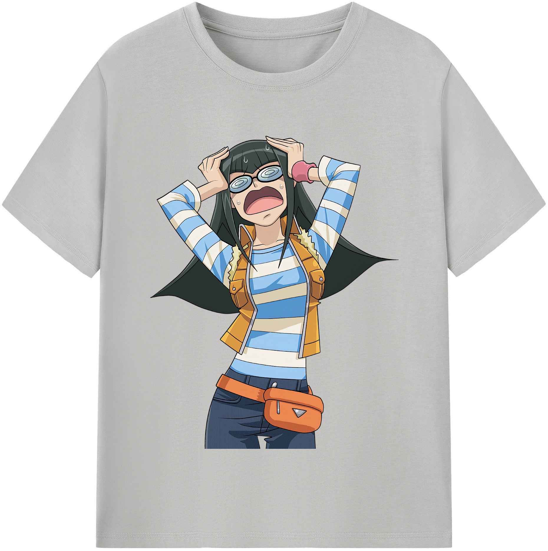 （画像用） 遊☆戯☆王 Yu-Gi-Oh! レディースカジュアルプリントTシャツ（綿100％）
