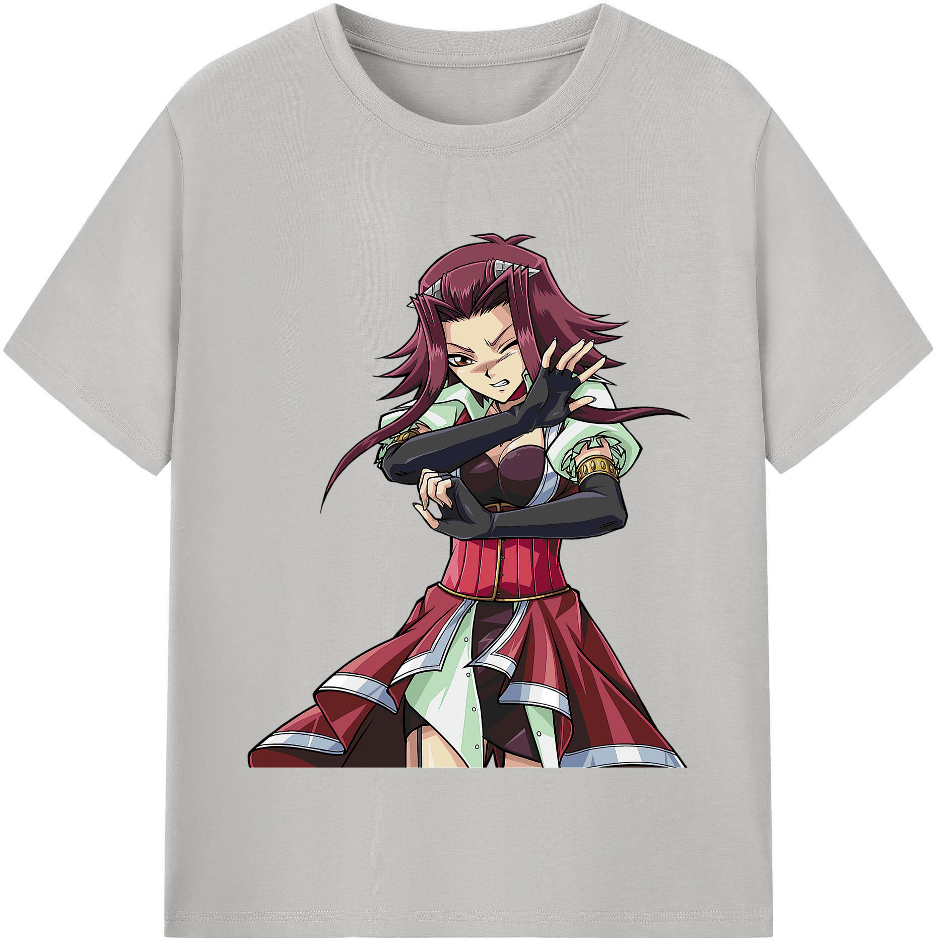 （画像用） 遊☆戯☆王 Yu-Gi-Oh! レディースカジュアルプリントTシャツ（綿100％）