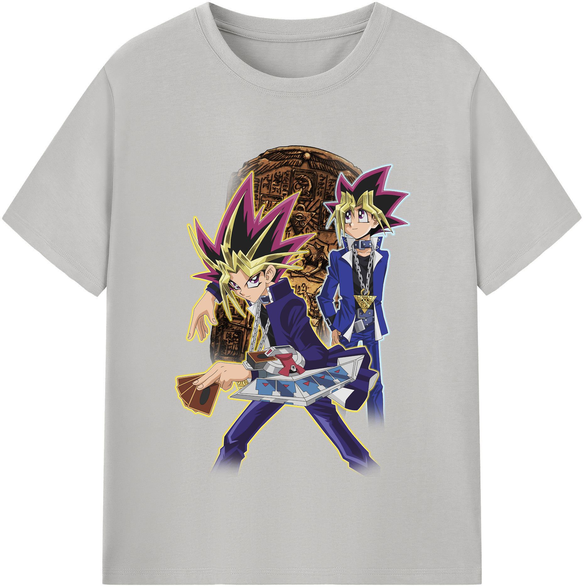 （画像用） 遊☆戯☆王 Yu-Gi-Oh! レディースカジュアルプリントTシャツ（綿100％）