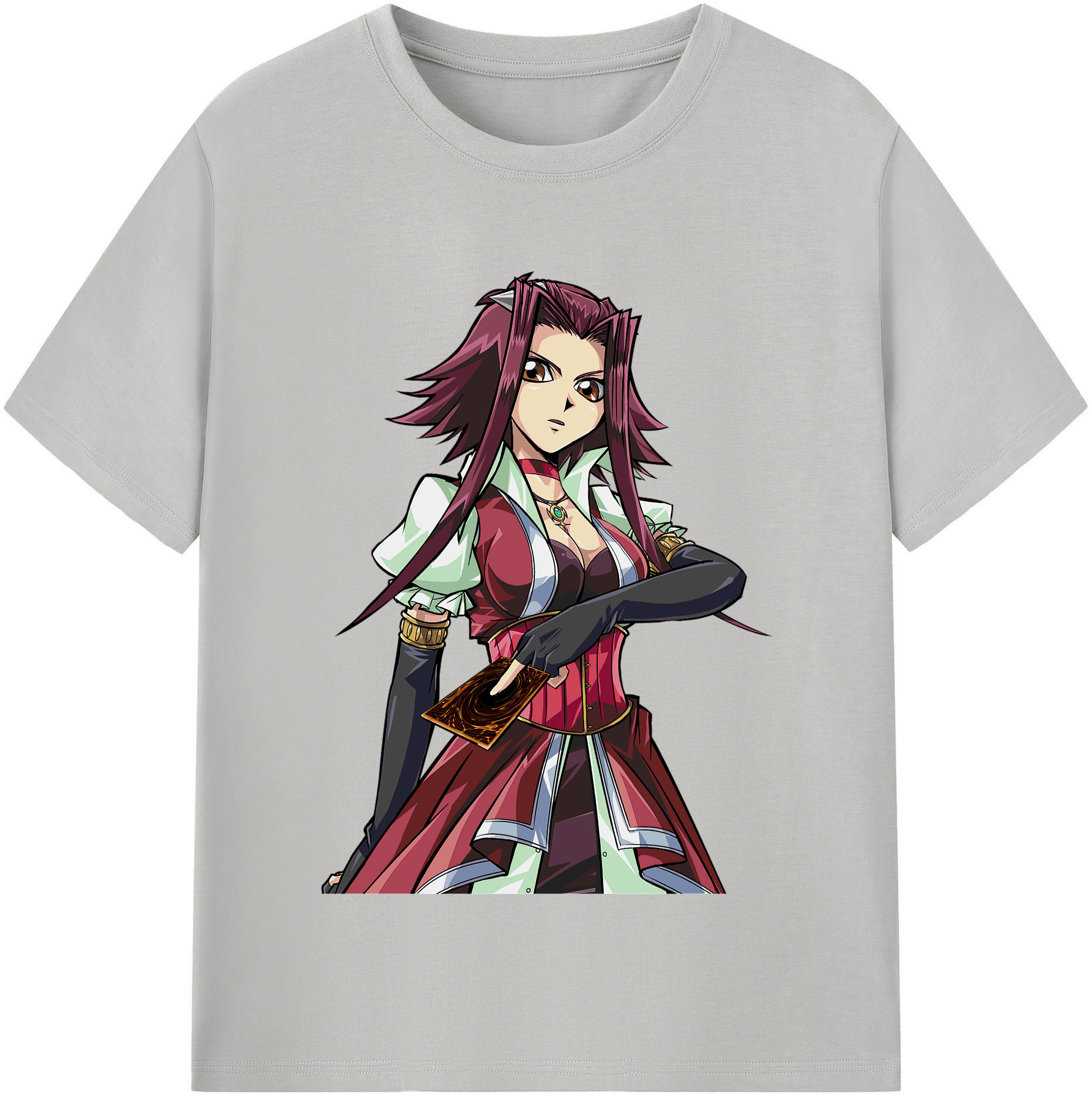 （画像用） 遊☆戯☆王 Yu-Gi-Oh! レディースカジュアルプリントTシャツ（綿100％）