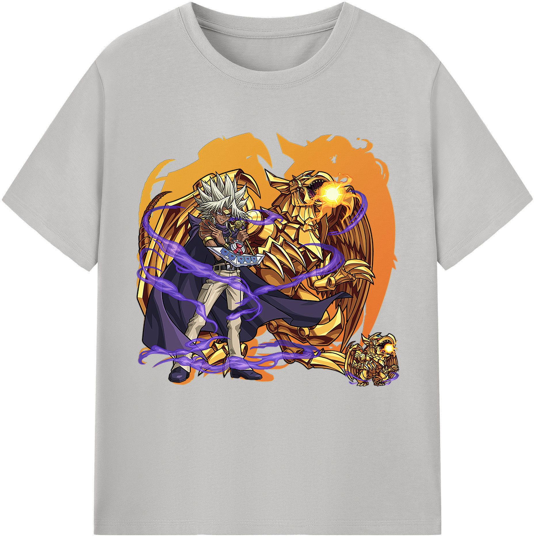 （画像用） 遊☆戯☆王 Yu-Gi-Oh! レディースカジュアルプリントTシャツ（綿100％）