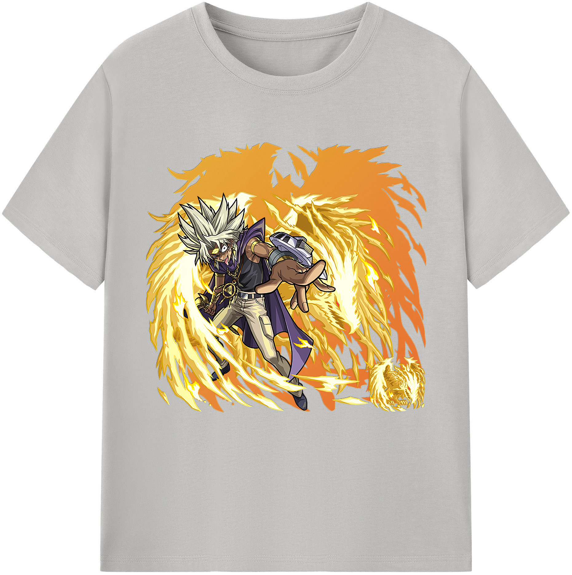 （画像用） 遊☆戯☆王 Yu-Gi-Oh! レディースカジュアルプリントTシャツ（綿100％）