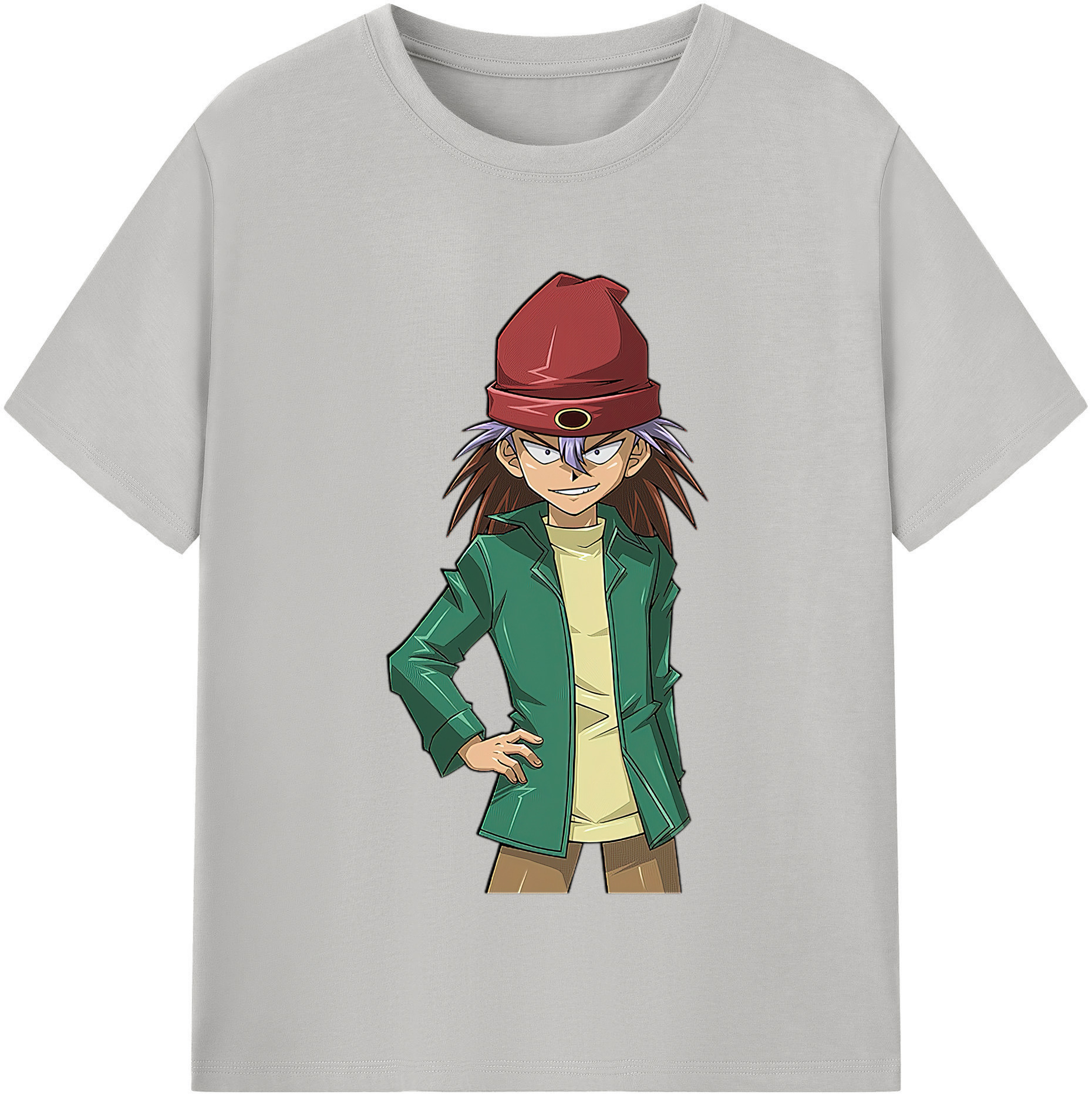 （画像用） 遊☆戯☆王 Yu-Gi-Oh! レディースカジュアルプリントTシャツ（綿100％）