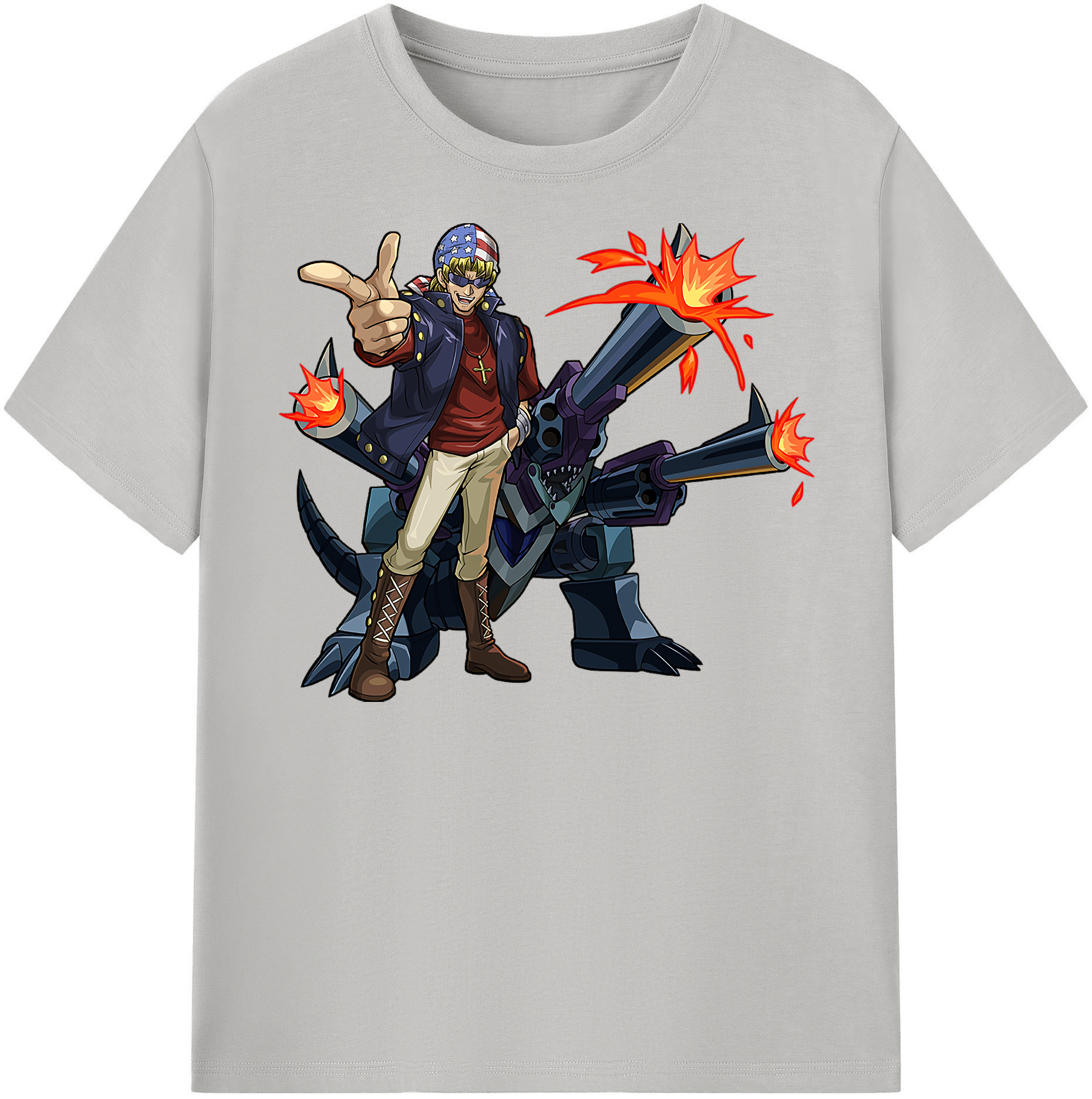 （画像用） 遊☆戯☆王 Yu-Gi-Oh! レディースカジュアルプリントTシャツ（綿100％）