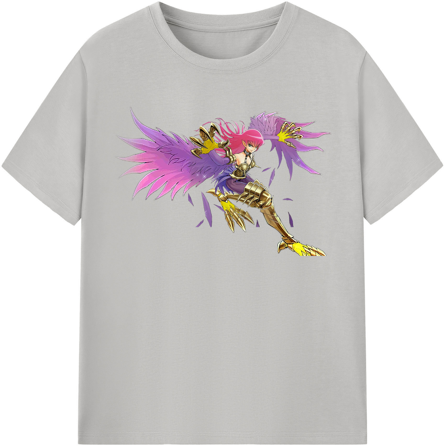 （画像用） 遊☆戯☆王 Yu-Gi-Oh! レディースカジュアルプリントTシャツ（綿100％）