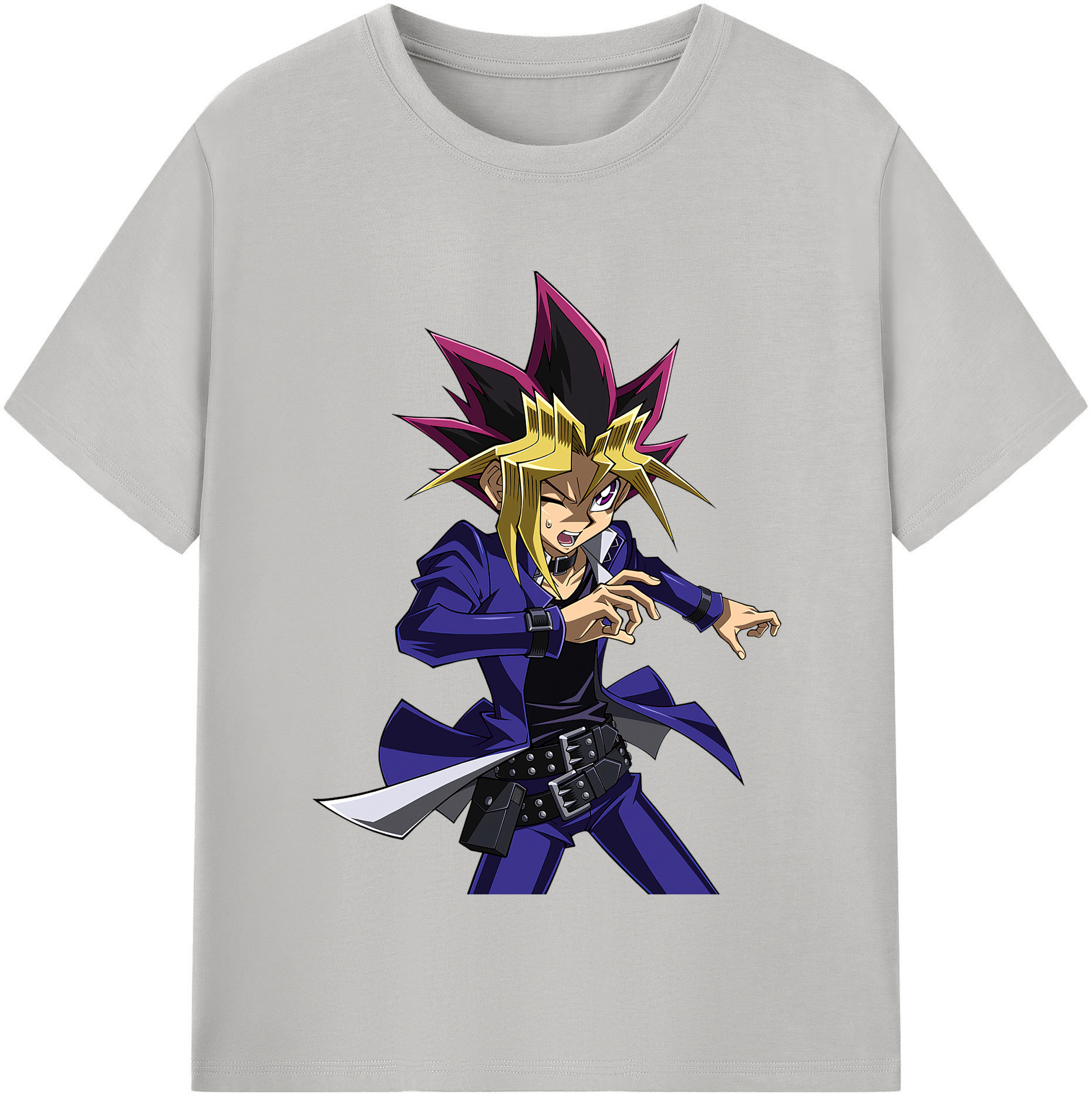 （画像用） 遊☆戯☆王 Yu-Gi-Oh! レディースカジュアルプリントTシャツ（綿100％）