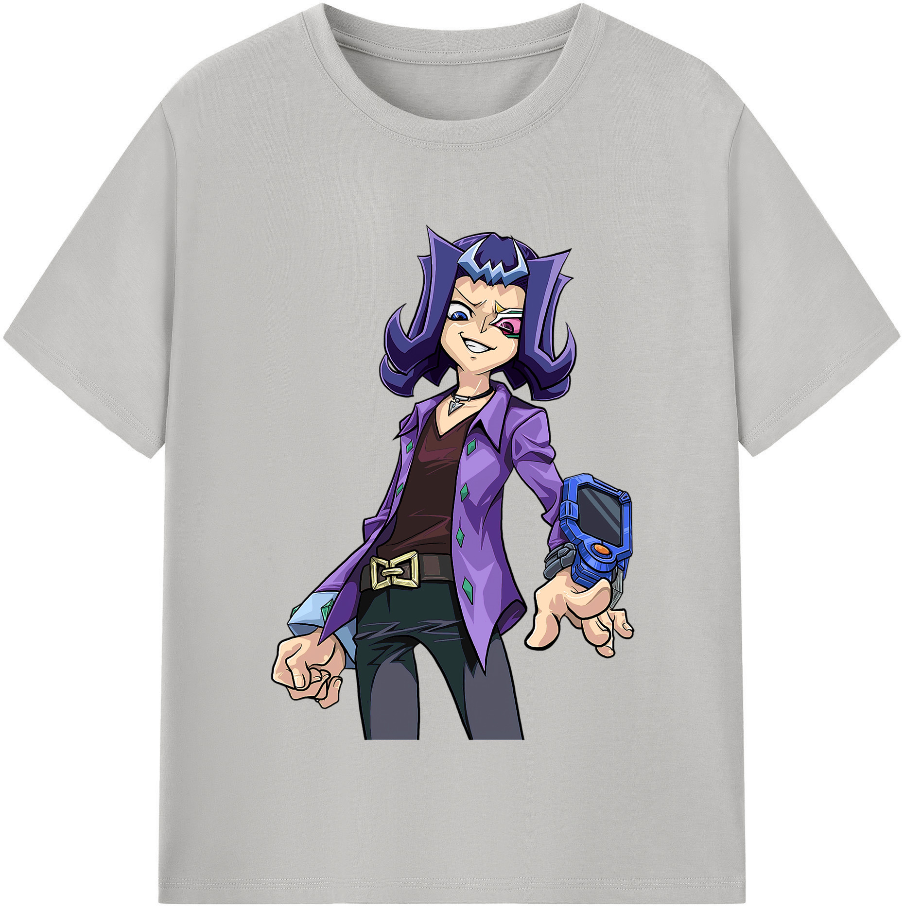 （画像用） 遊☆戯☆王 Yu-Gi-Oh! レディースカジュアルプリントTシャツ（綿100％）