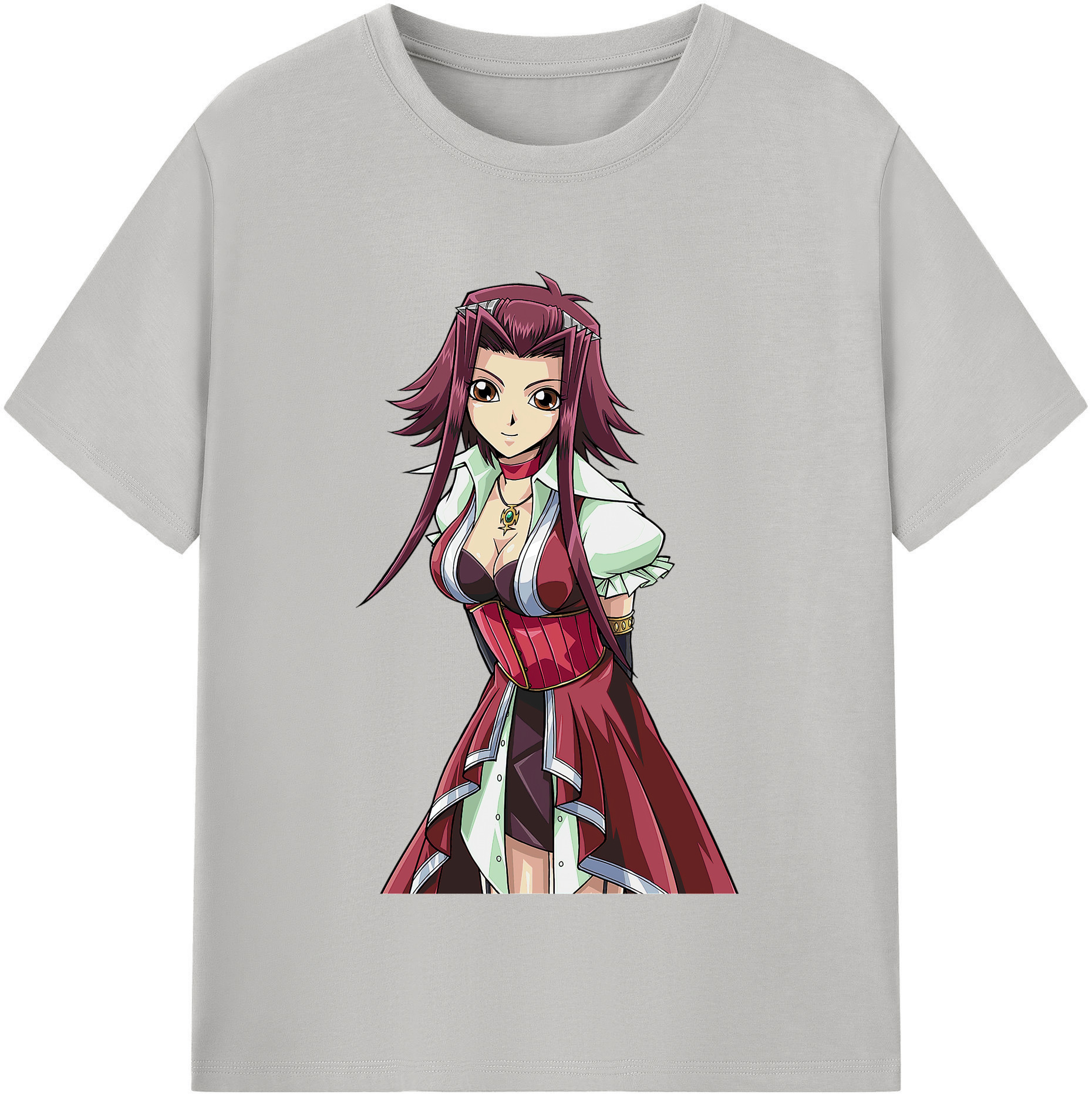 （画像用） 遊☆戯☆王 Yu-Gi-Oh! レディースカジュアルプリントTシャツ（綿100％）