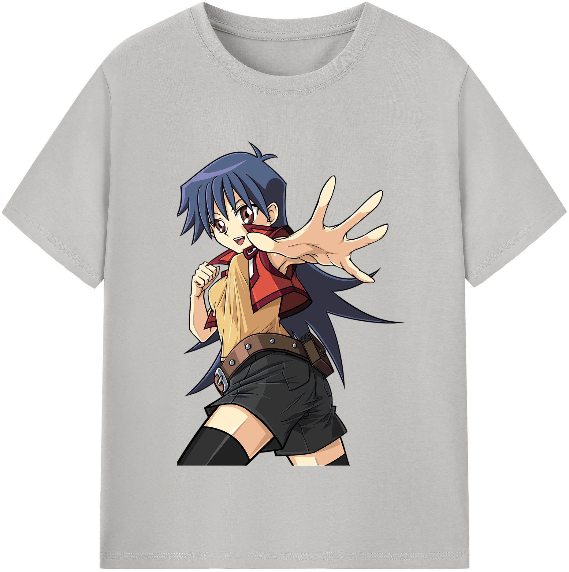 （画像用） 遊☆戯☆王 Yu-Gi-Oh! レディースカジュアルプリントTシャツ（綿100％）