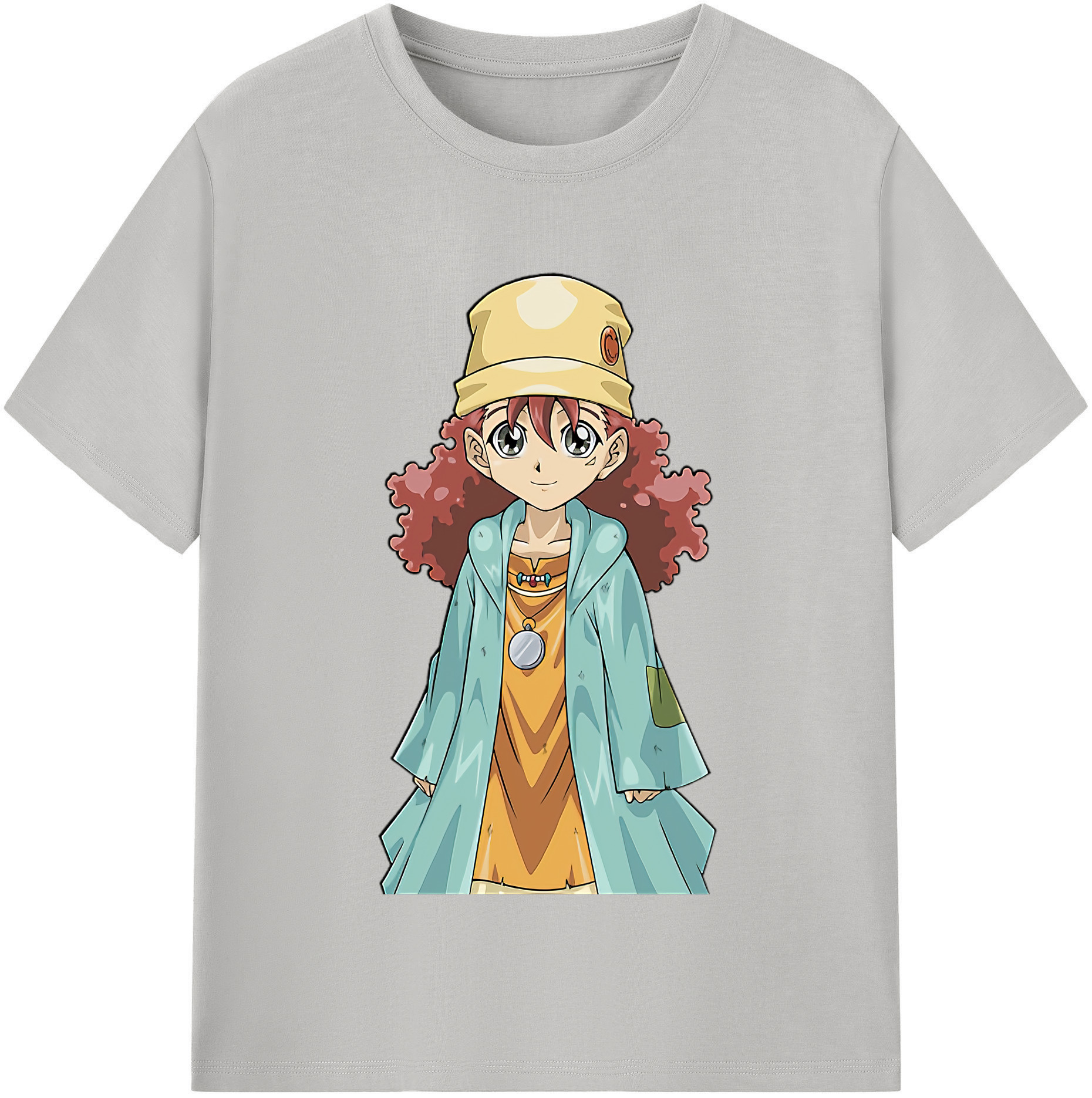 （画像用） 遊☆戯☆王 Yu-Gi-Oh! レディースカジュアルプリントTシャツ（綿100％）