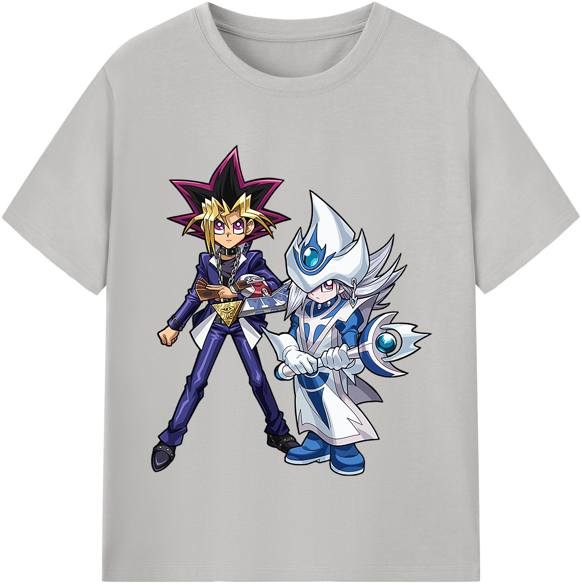 （画像用） 遊☆戯☆王 Yu-Gi-Oh! レディースカジュアルプリントTシャツ（綿100％）