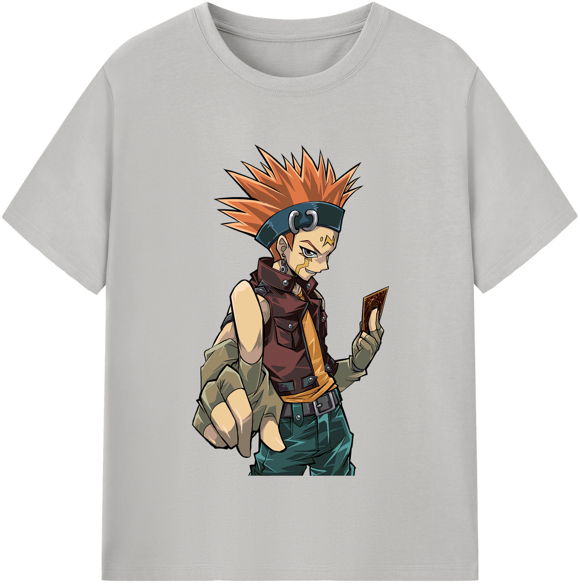 （画像用） 遊☆戯☆王 Yu-Gi-Oh! レディースカジュアルプリントTシャツ（綿100％）