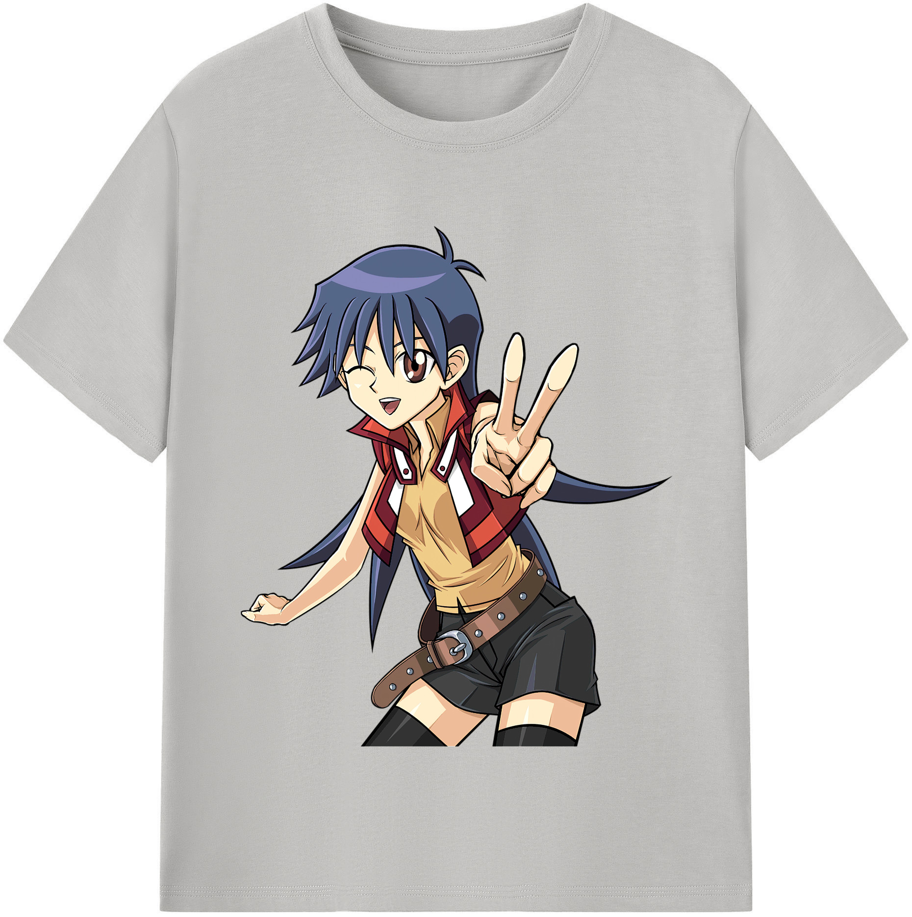 （画像用） 遊☆戯☆王 Yu-Gi-Oh! レディースカジュアルプリントTシャツ（綿100％）